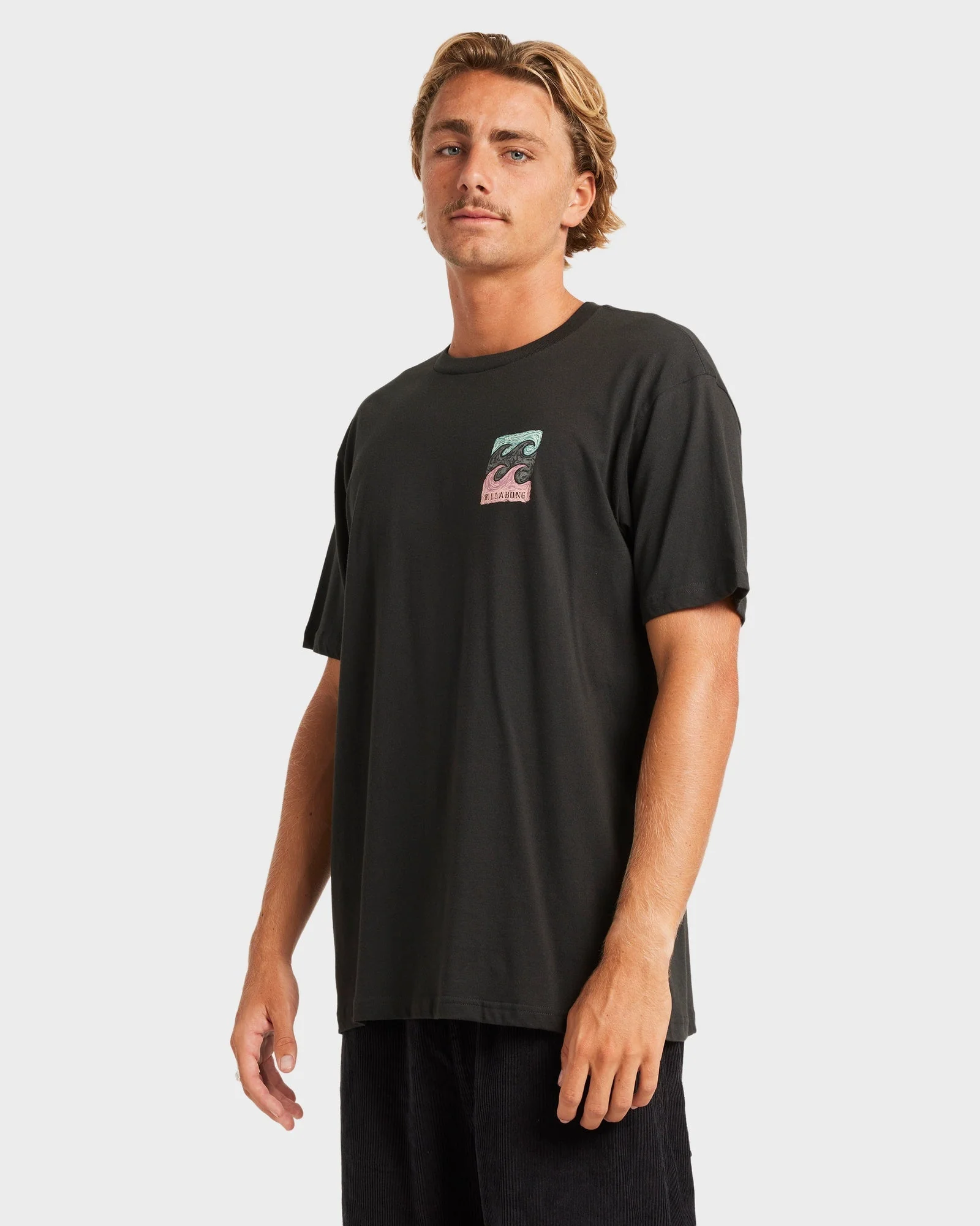 Mens Crayon Wave Premium T-Shirt - Image 3