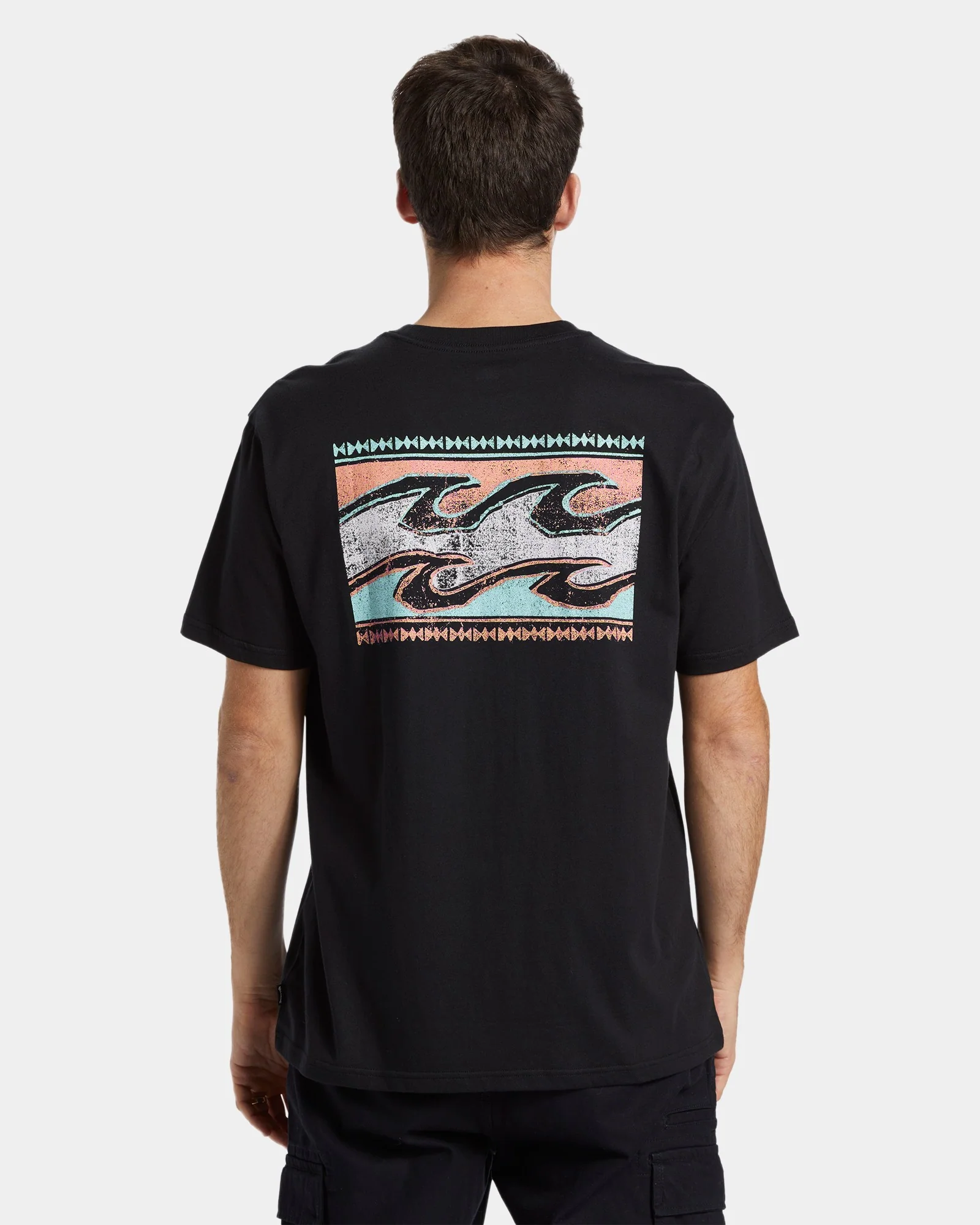 Mens Crayon Wave T-Shirt - Image 2
