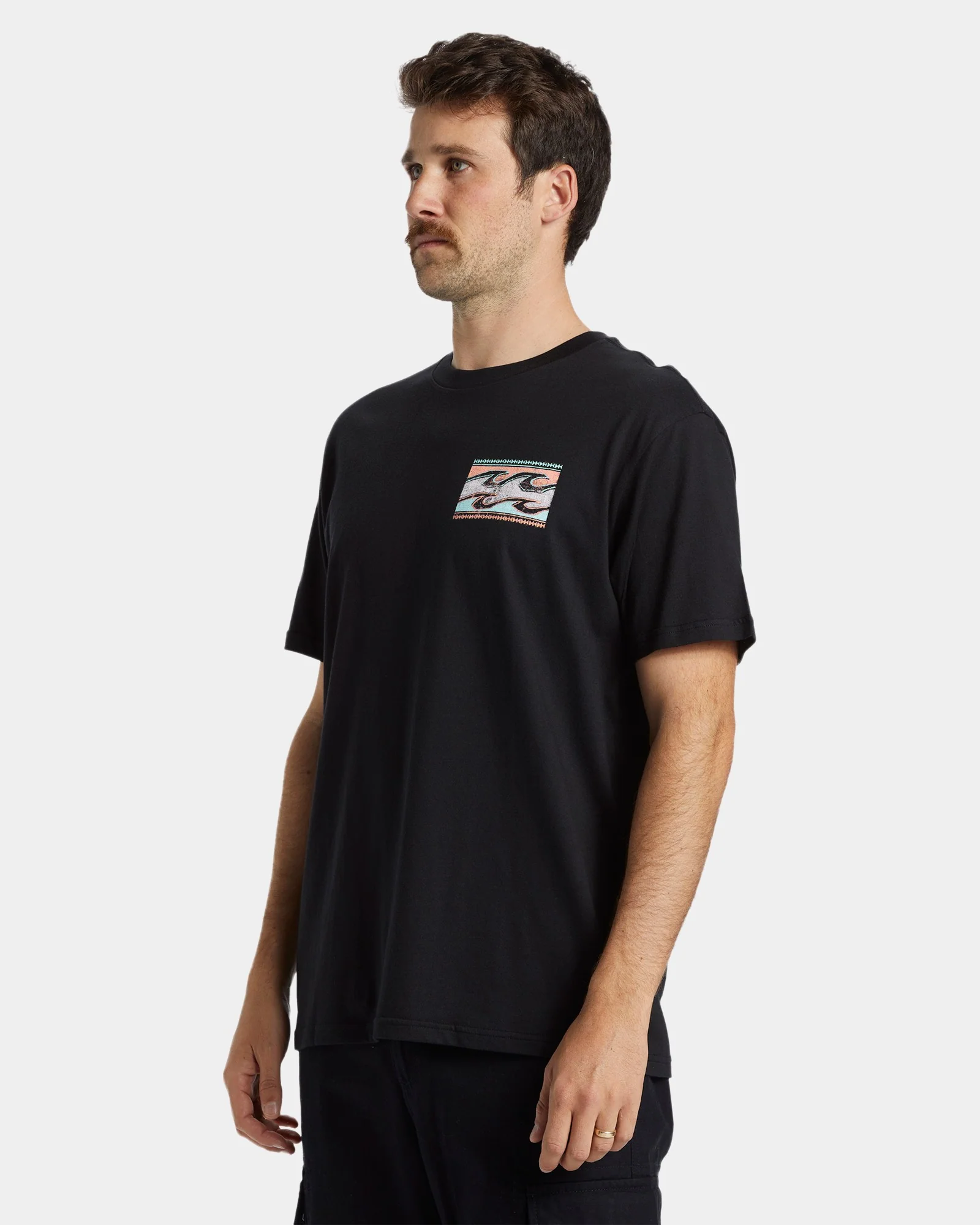 Mens Crayon Wave T-Shirt - Image 3