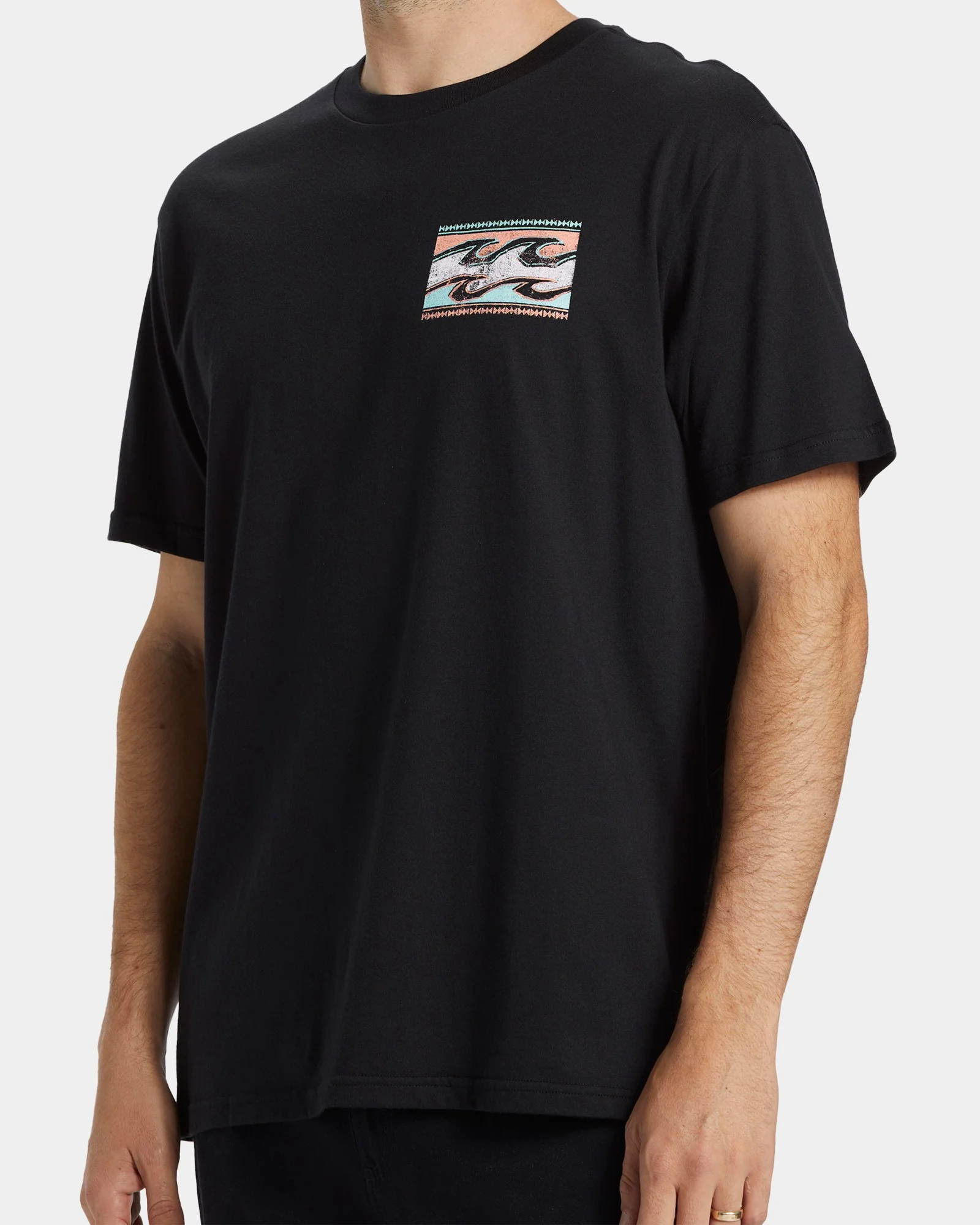 Mens Crayon Wave T-Shirt - Image 4