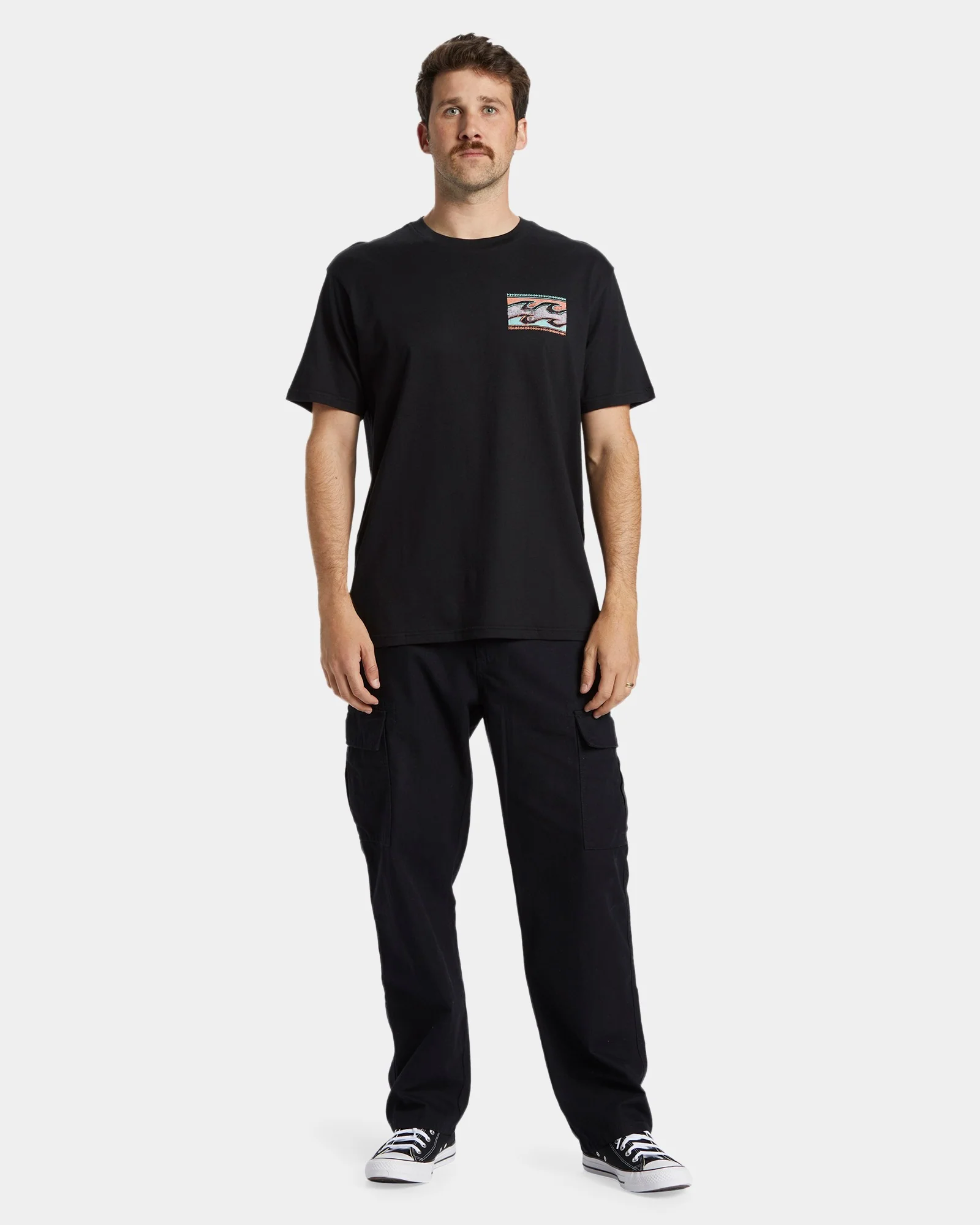 Mens Crayon Wave T-Shirt - Image 5