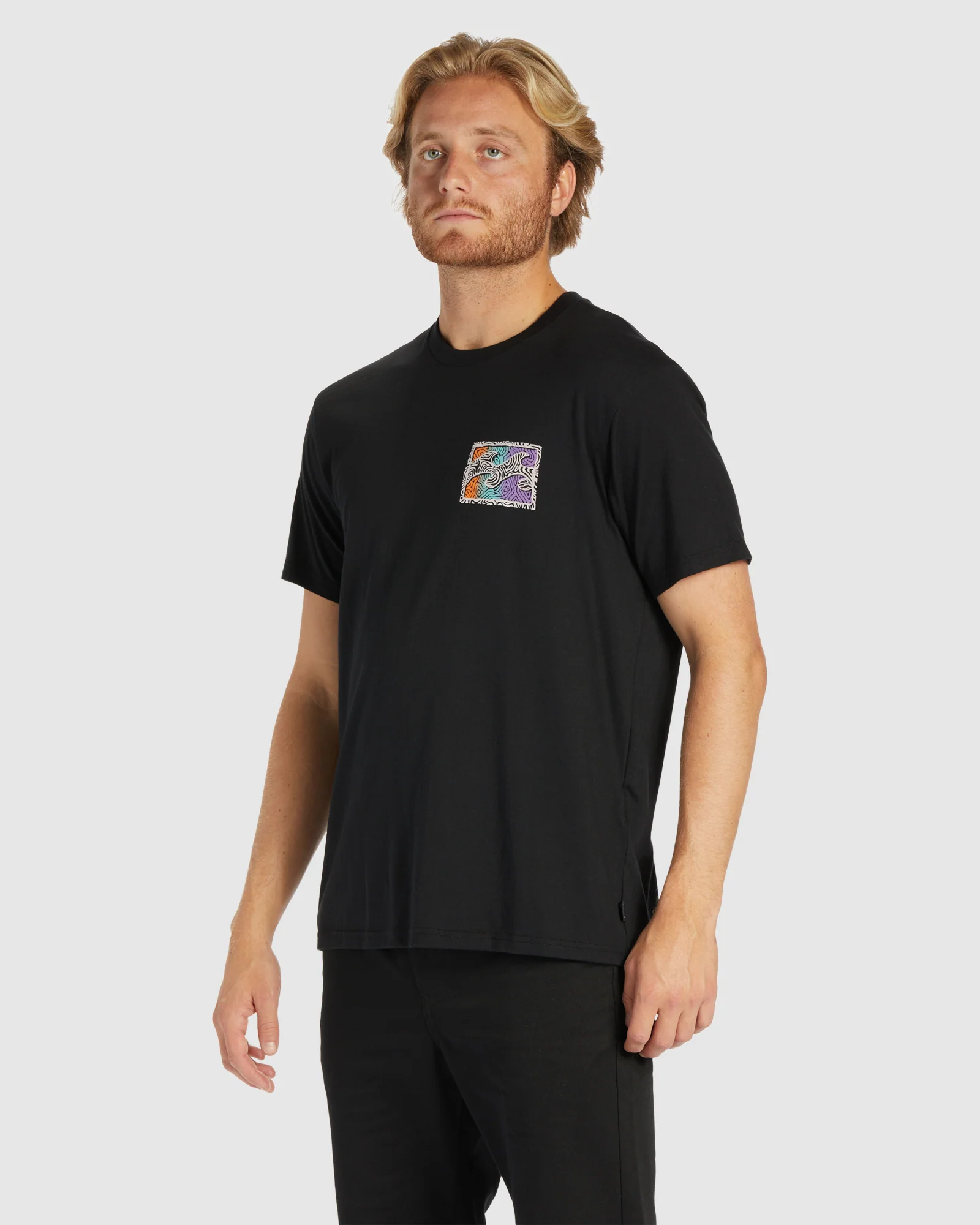 Mens Crayon Wave T-Shirt - Image 3