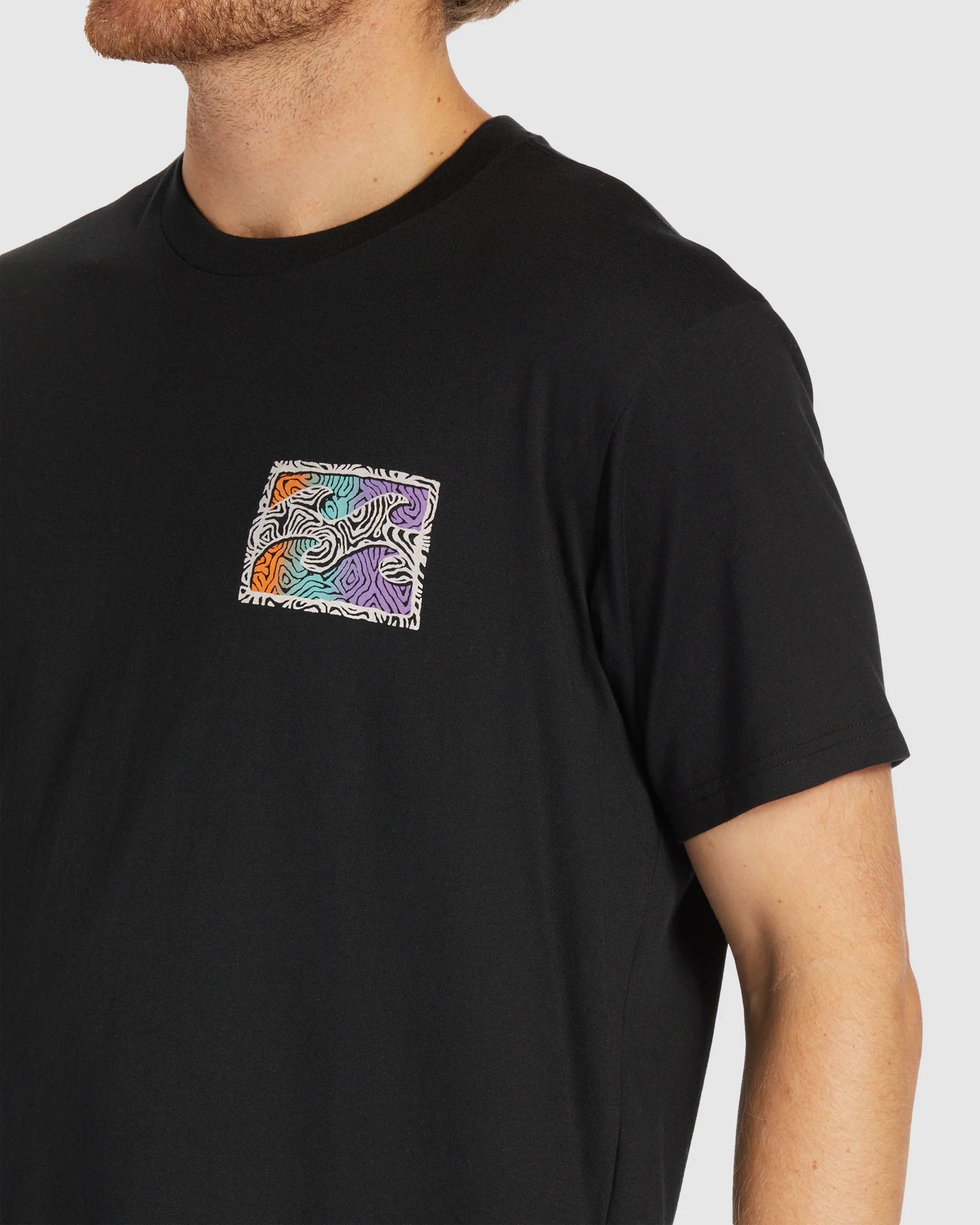 Mens Crayon Wave T-Shirt - Image 4