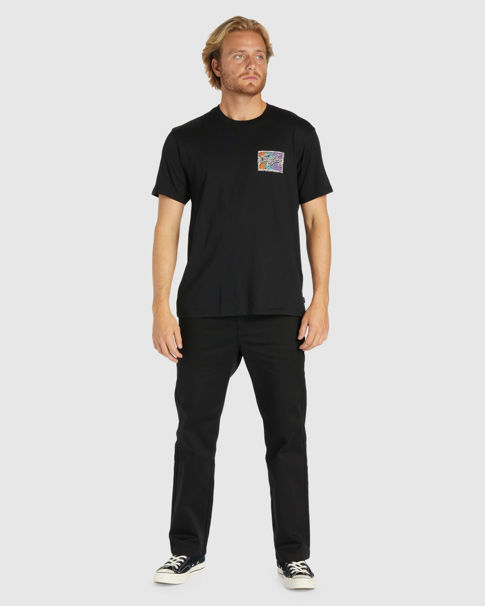 Mens Crayon Wave T-Shirt - Image 5