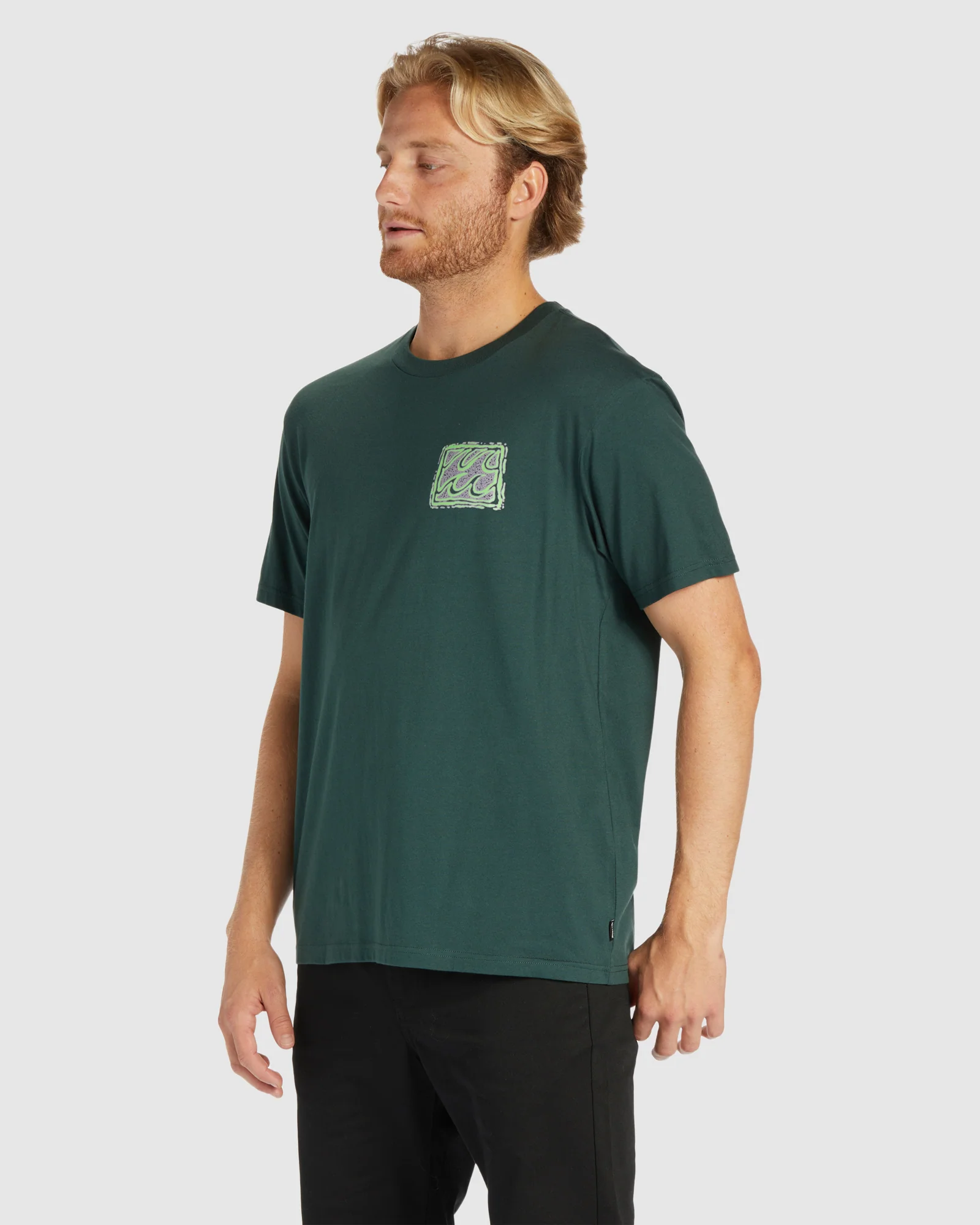 Mens Crayon Wave T-Shirt - Image 3