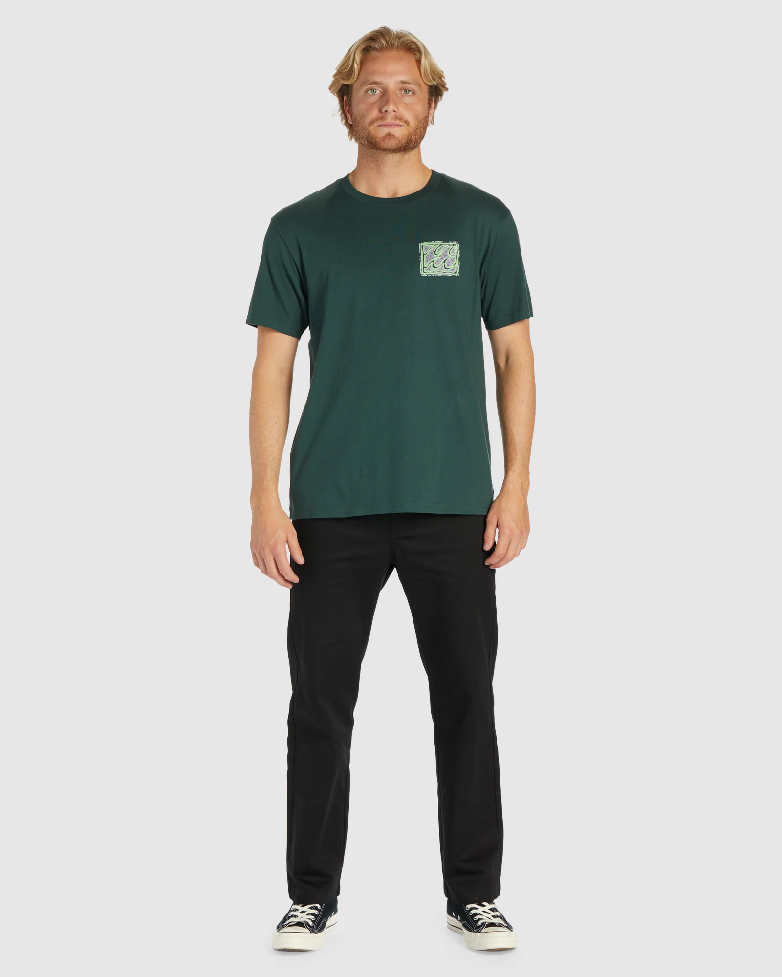 Mens Crayon Wave T-Shirt - Image 5