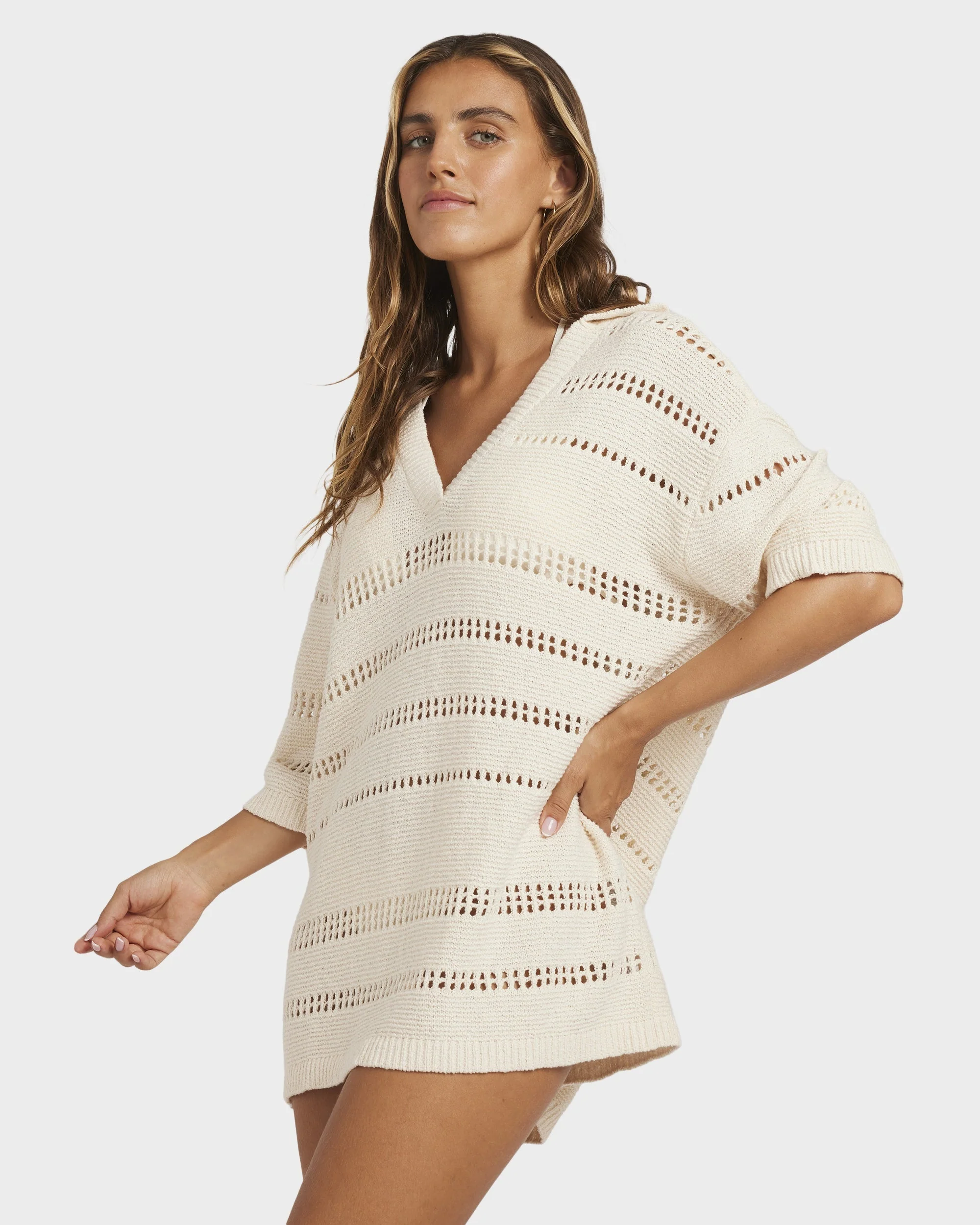 Womens Crystal Tides Mini Dress - Image 3
