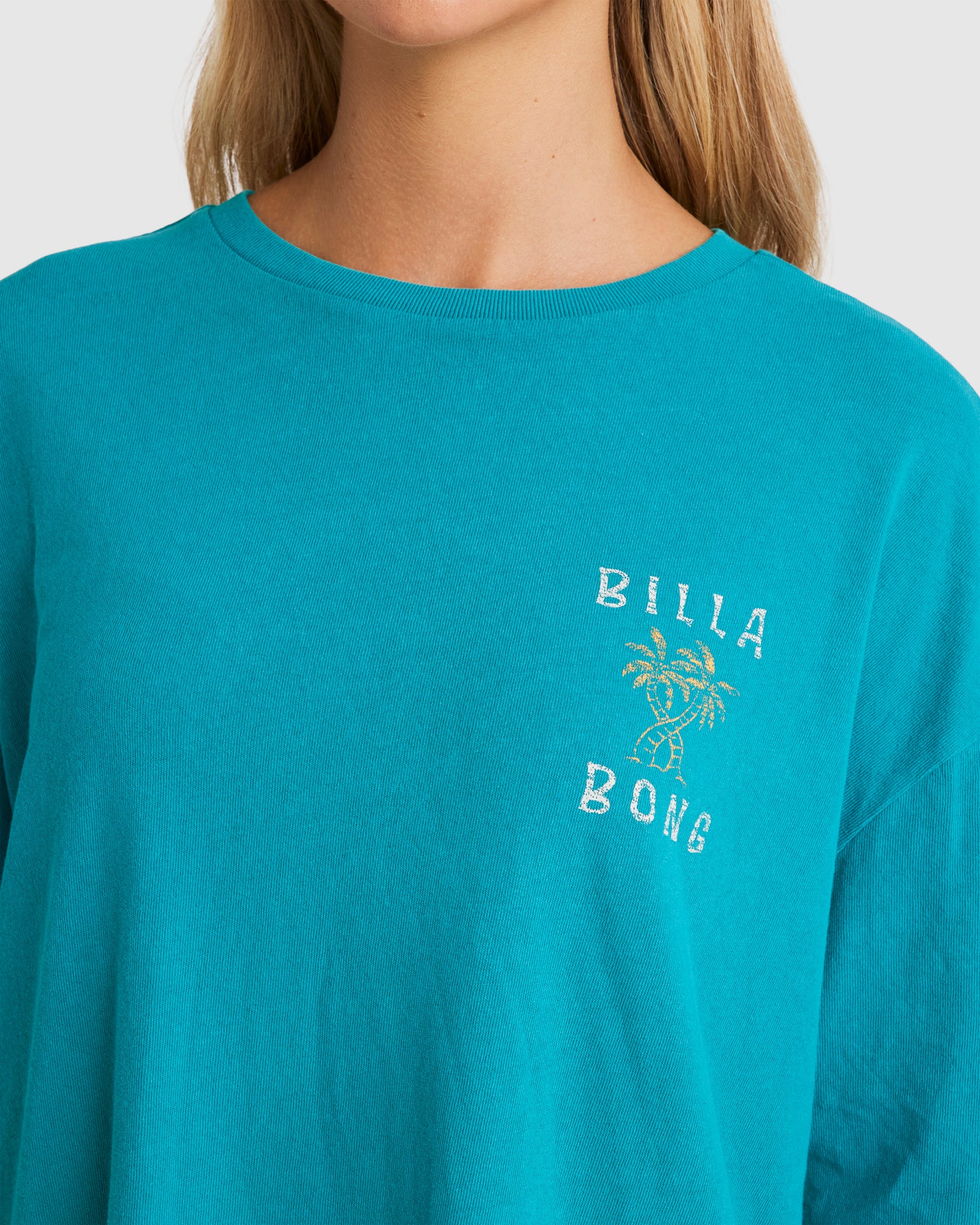 Womens Curvy Palms T-Shirt - Image 4