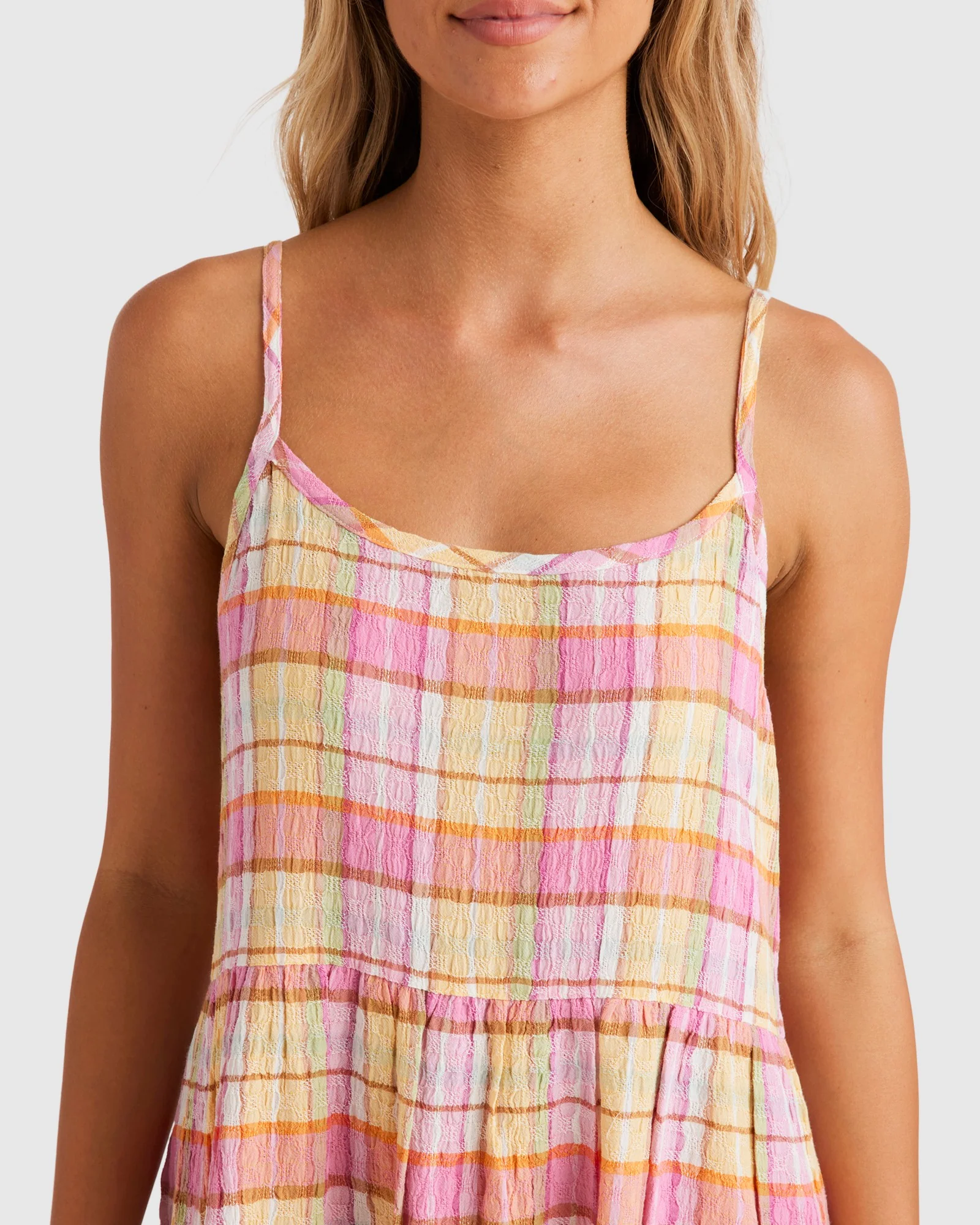 Womens Darlin Check Mini Dress - Image 4