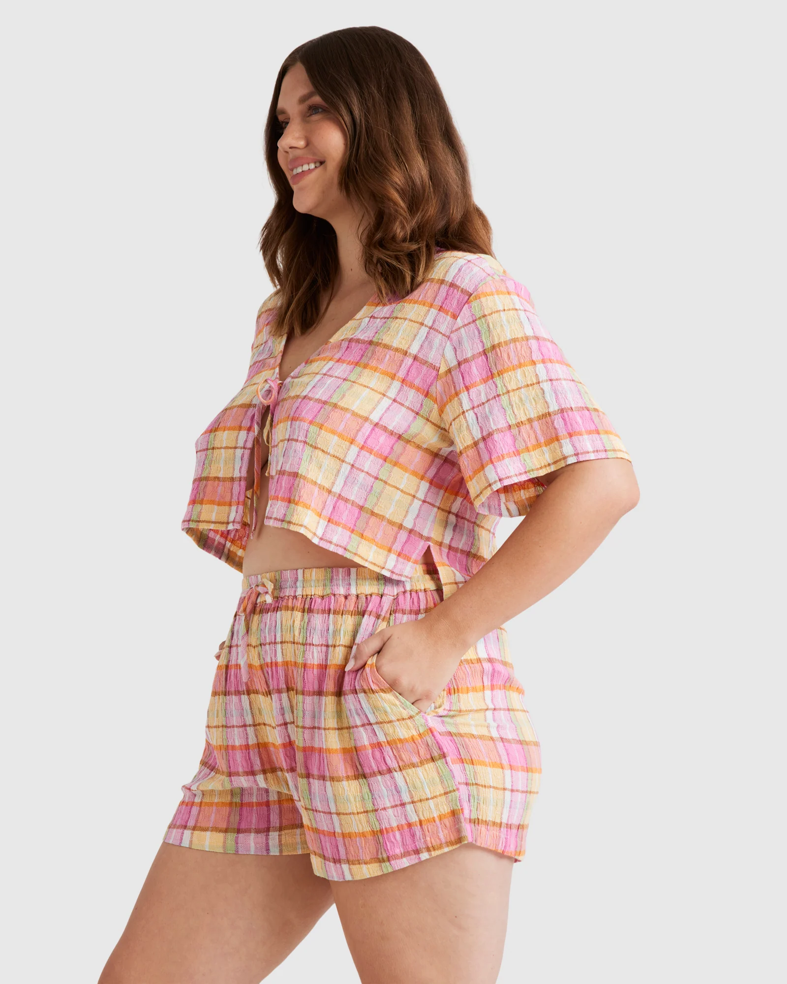 Womens Darlin Check Shirt - Image 8