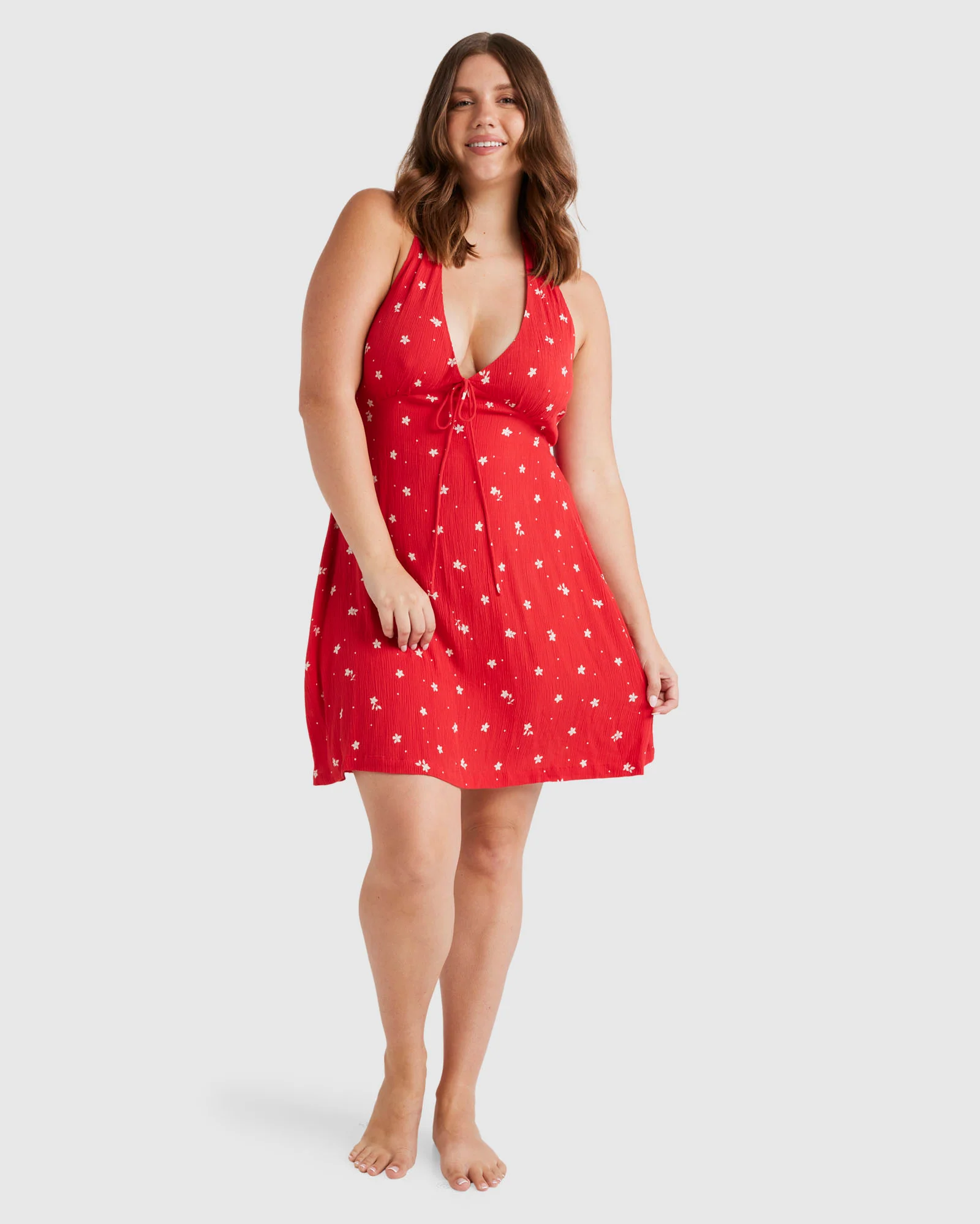 Womens Darlin Halter Mini Dress - Image 11