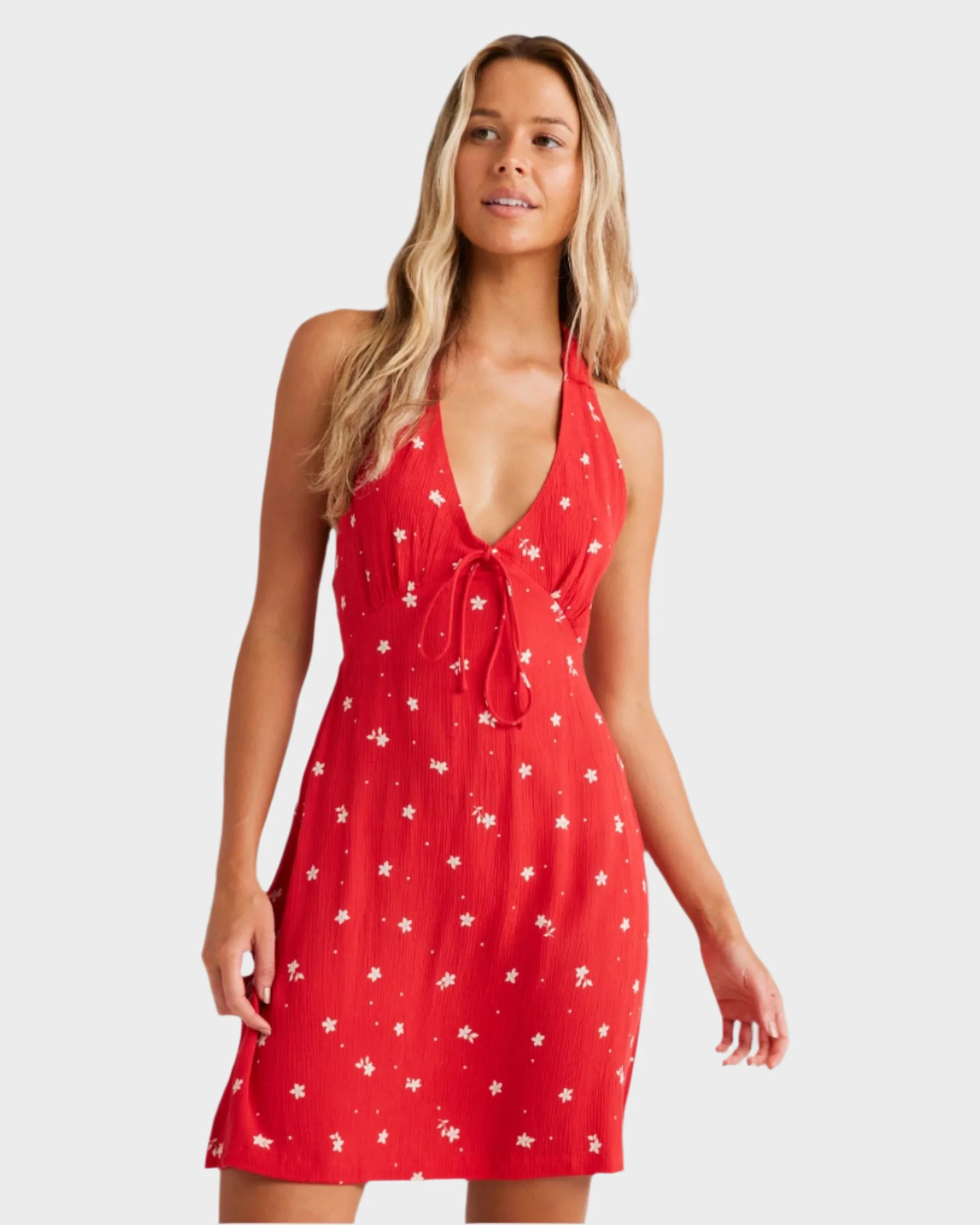 Womens Darlin Halter Mini Dress - Image 2