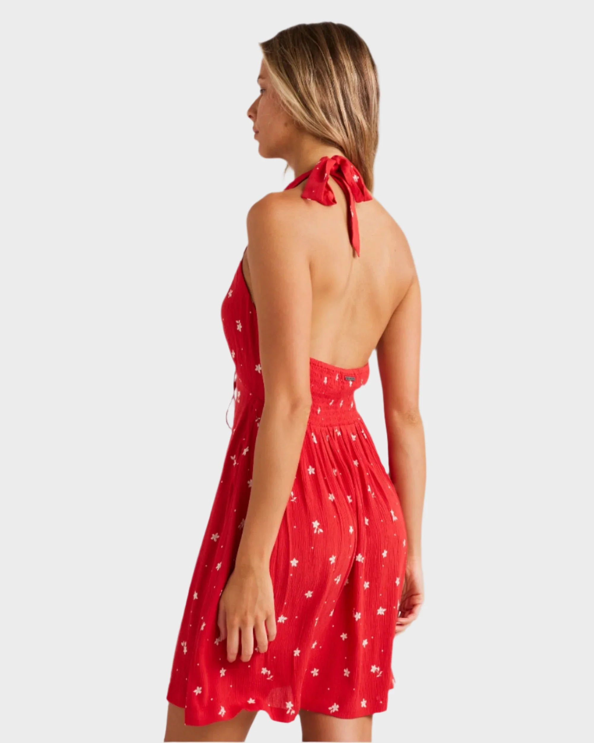Womens Darlin Halter Mini Dress - Image 3