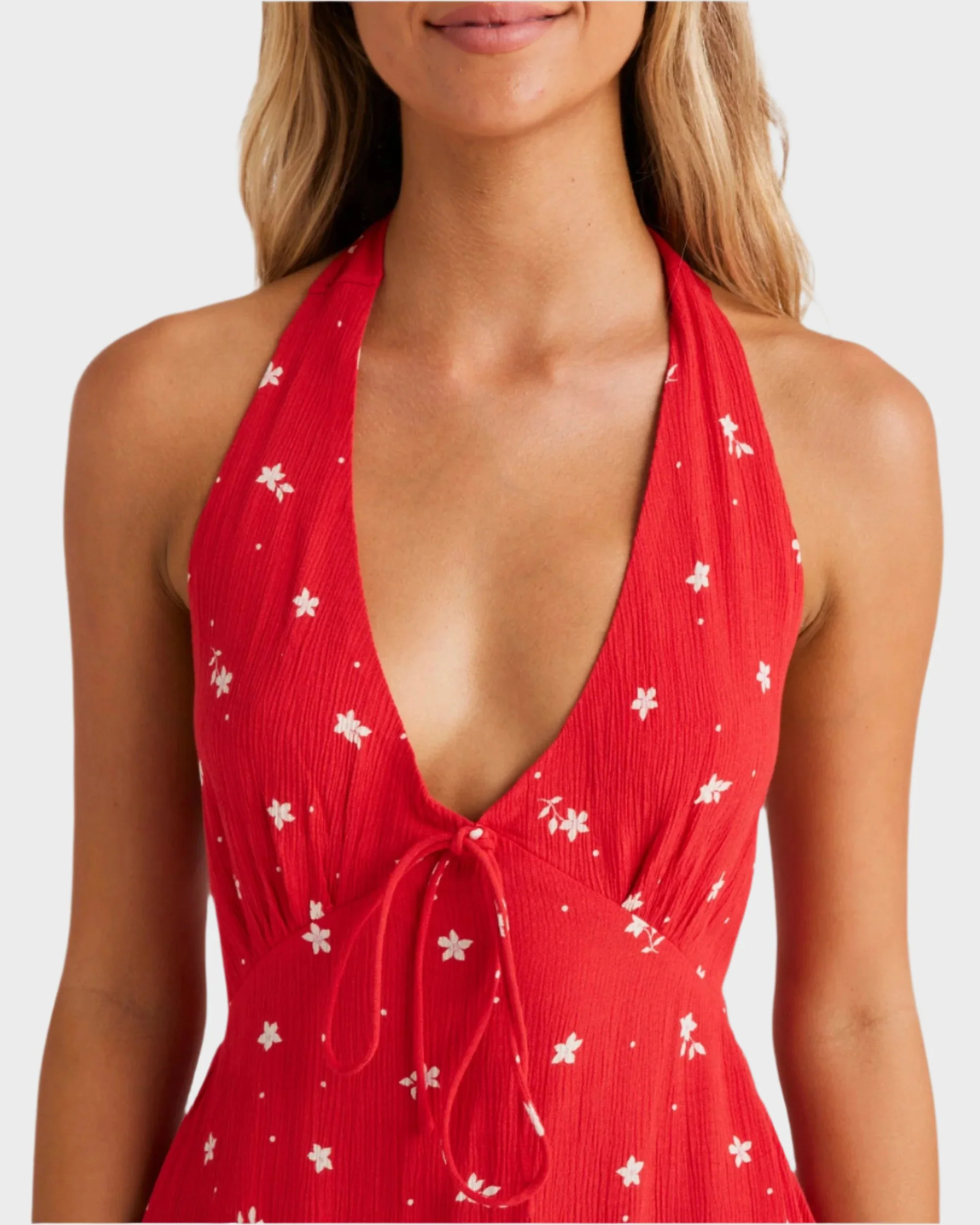 Womens Darlin Halter Mini Dress - Image 5