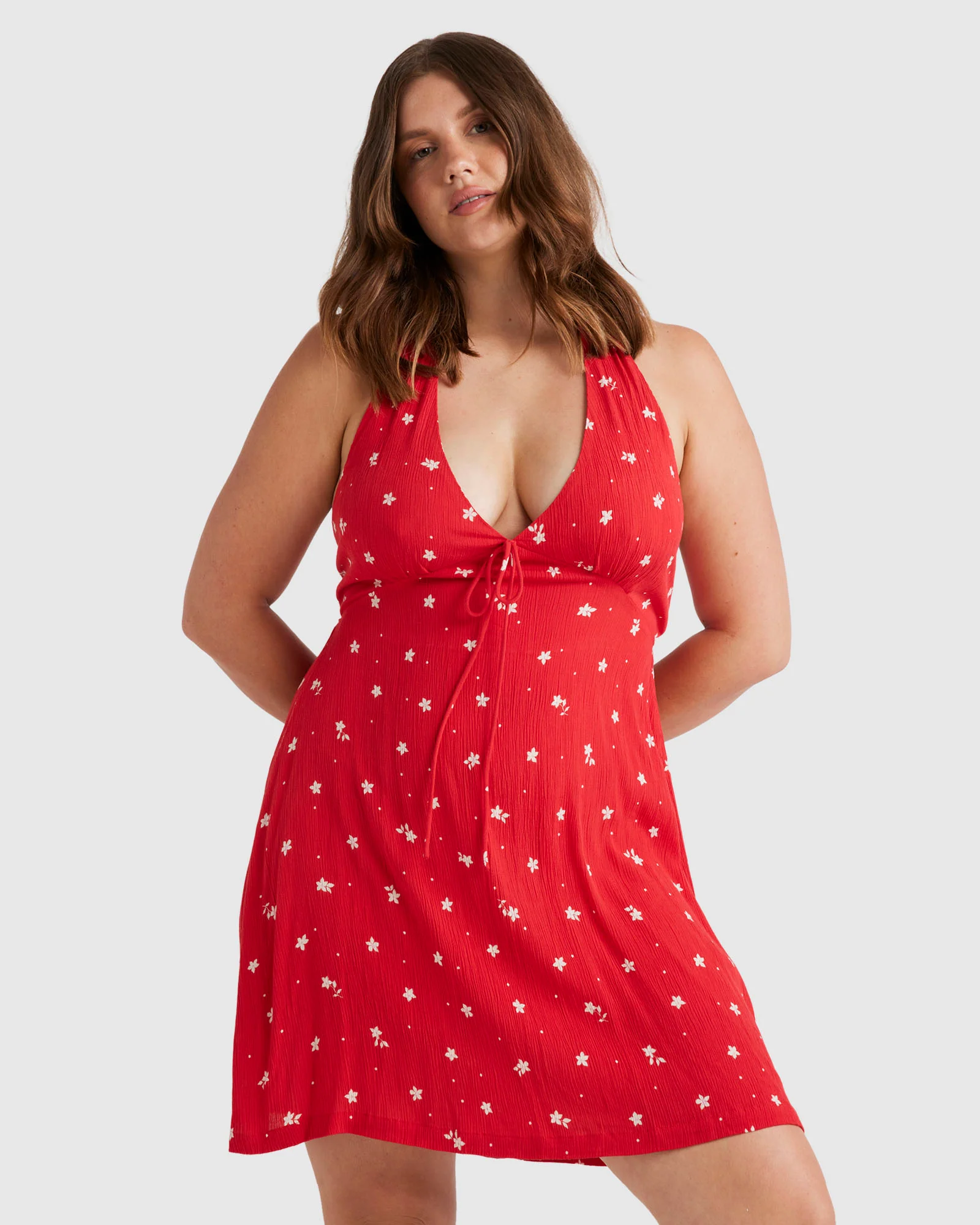 Womens Darlin Halter Mini Dress - Image 7
