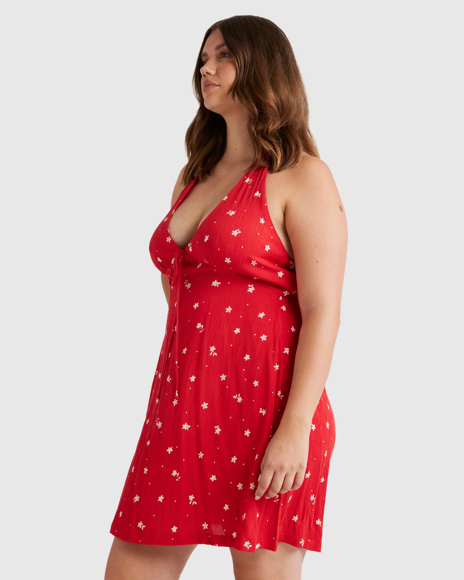 Womens Darlin Halter Mini Dress - Image 9