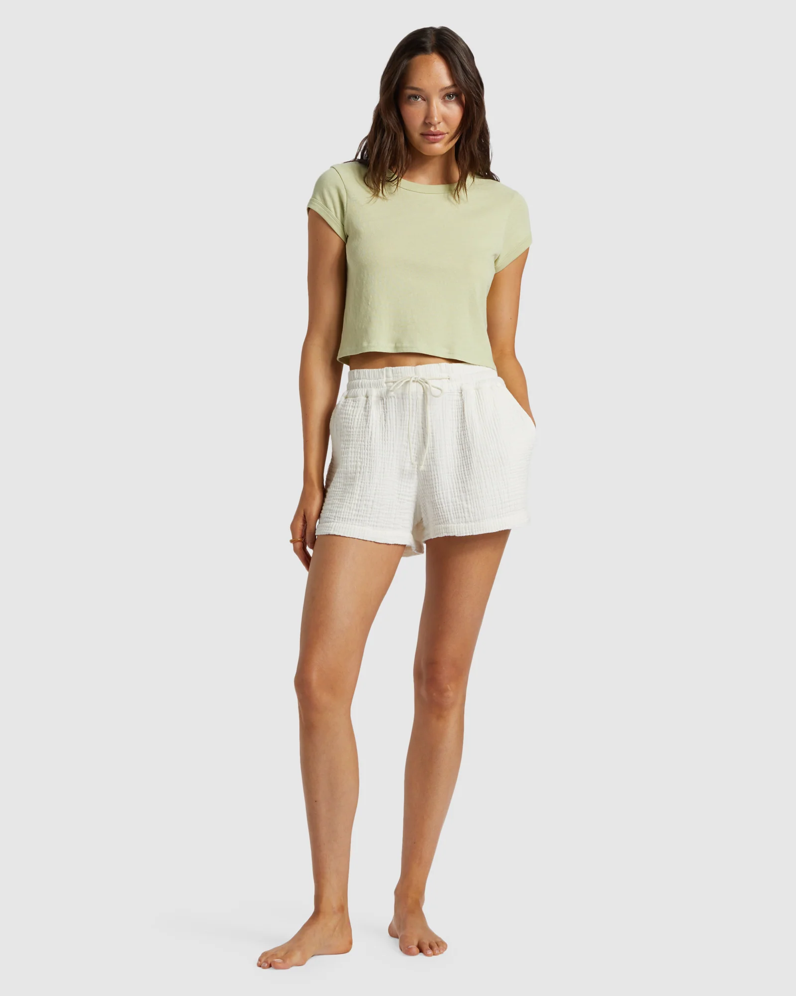 Womens Day Tripper Elastic Waist Shorts - Image 5