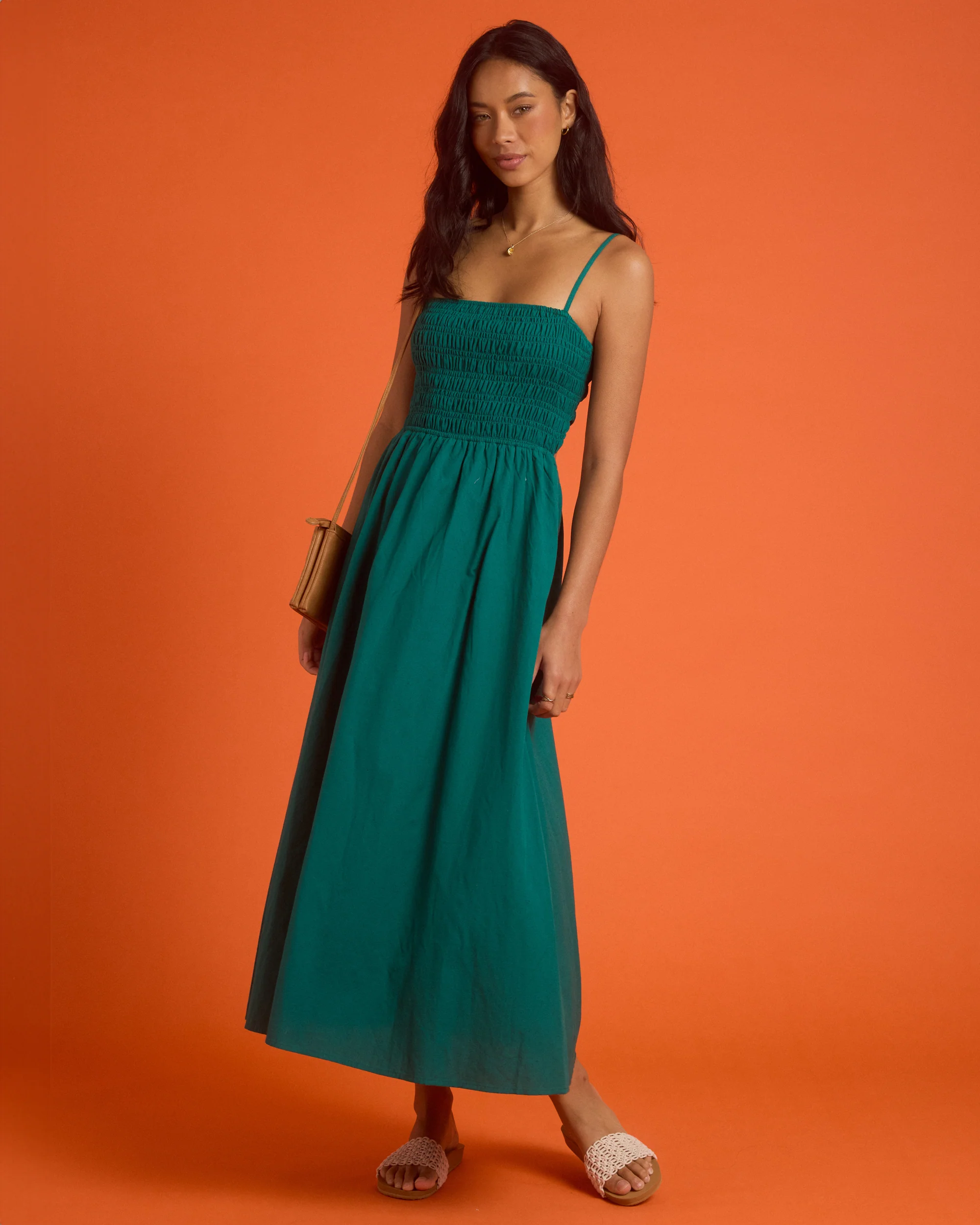 Womens Deep Sea Maxi Dress - Image 2