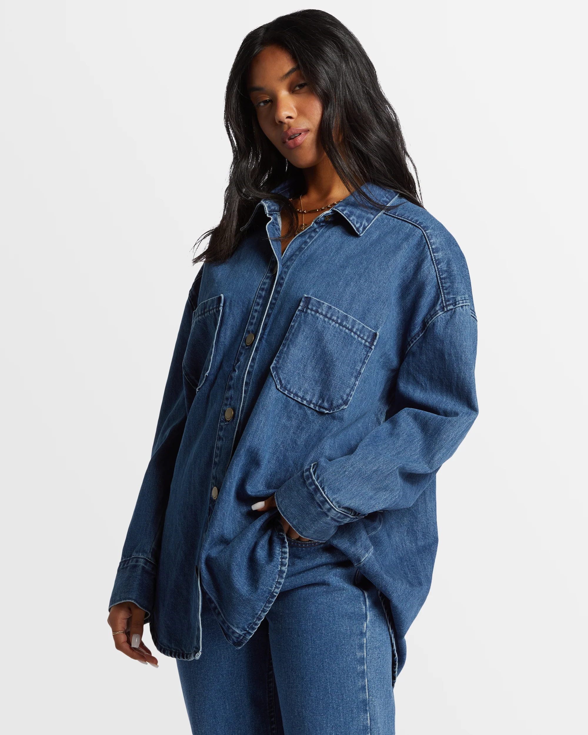 Womens Deep Sea Shacket - Image 2