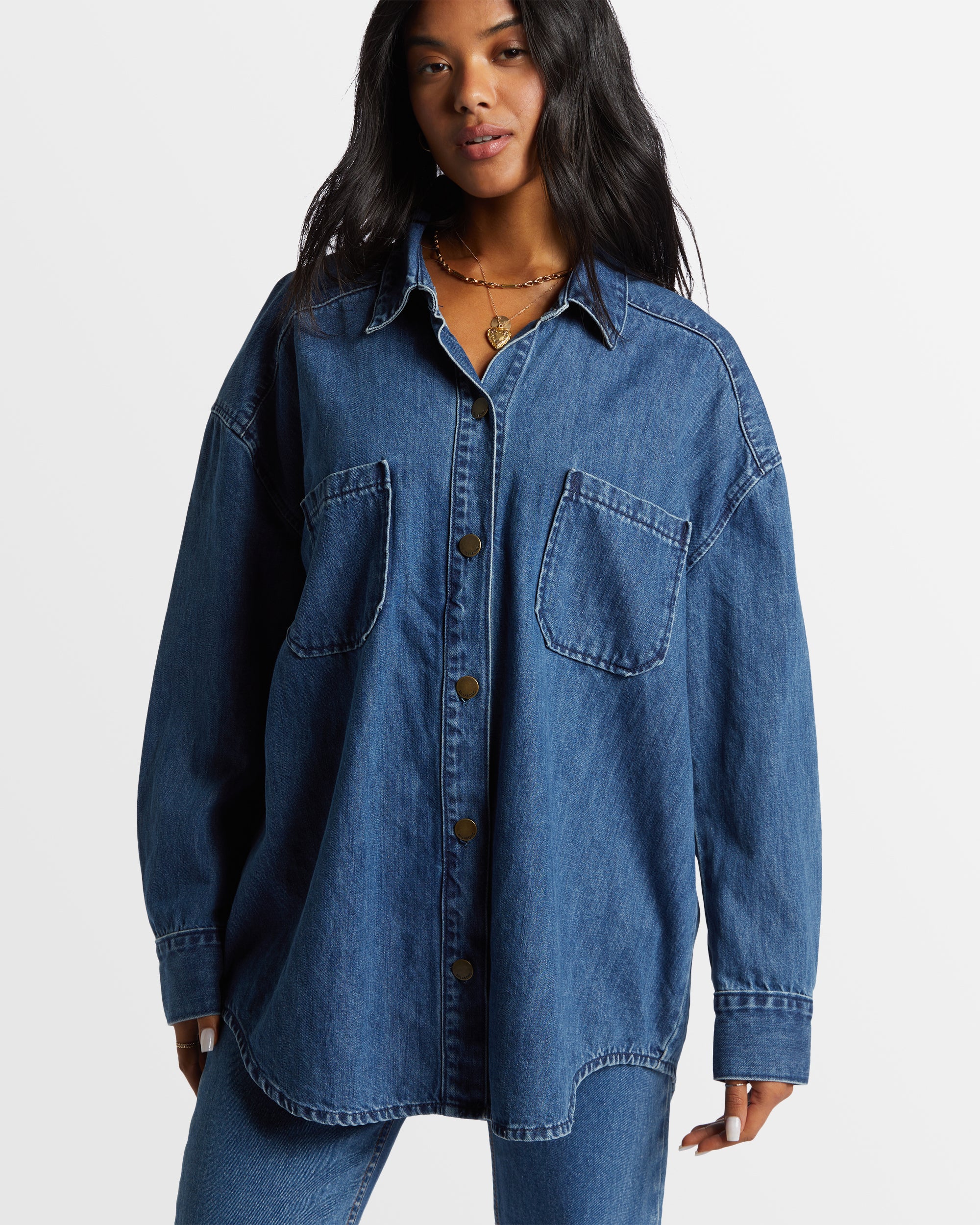 Womens Deep Sea Shacket - Image 4