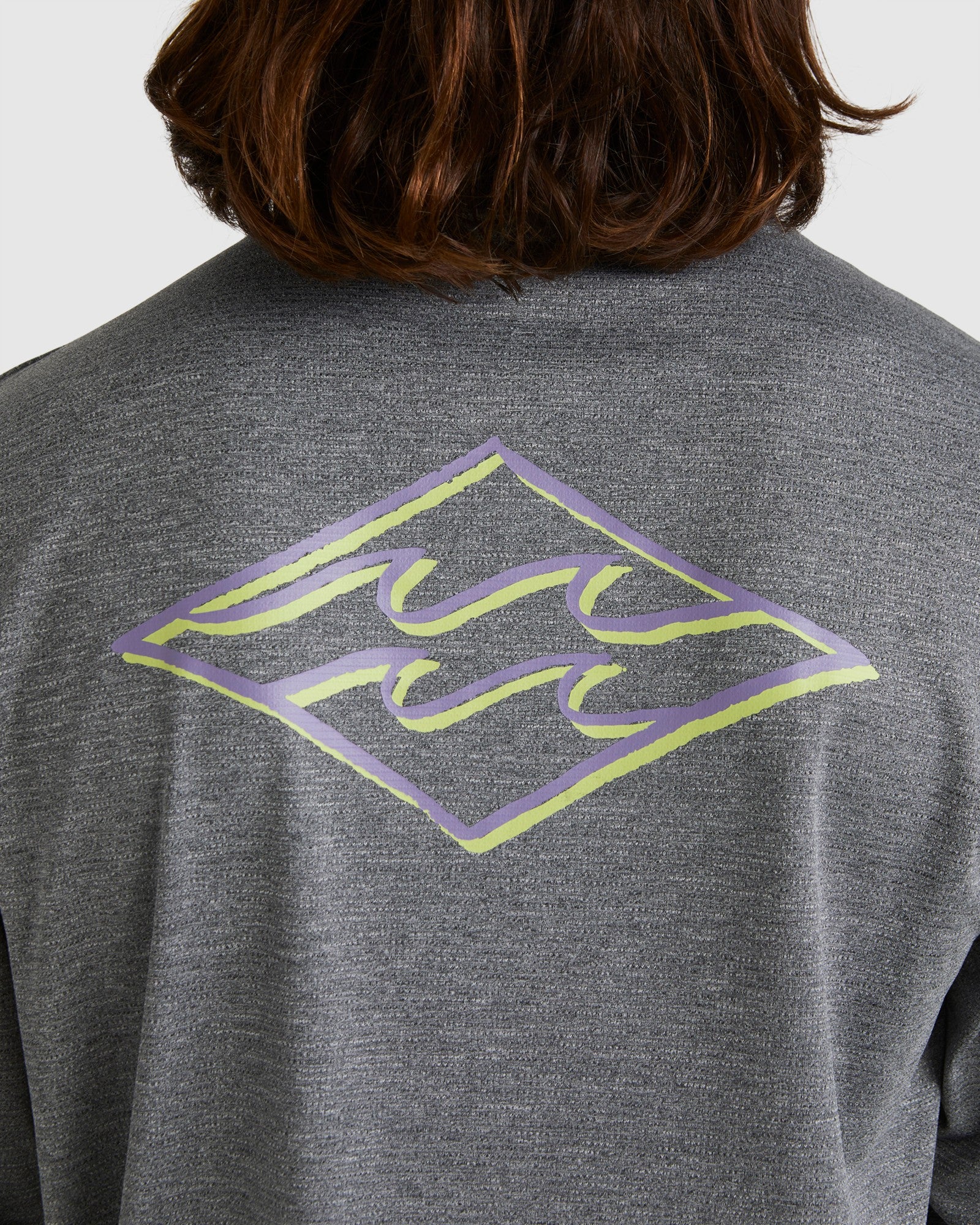 Mens Diamond Shoreline Long Sleeve Rash Vest - Image 4