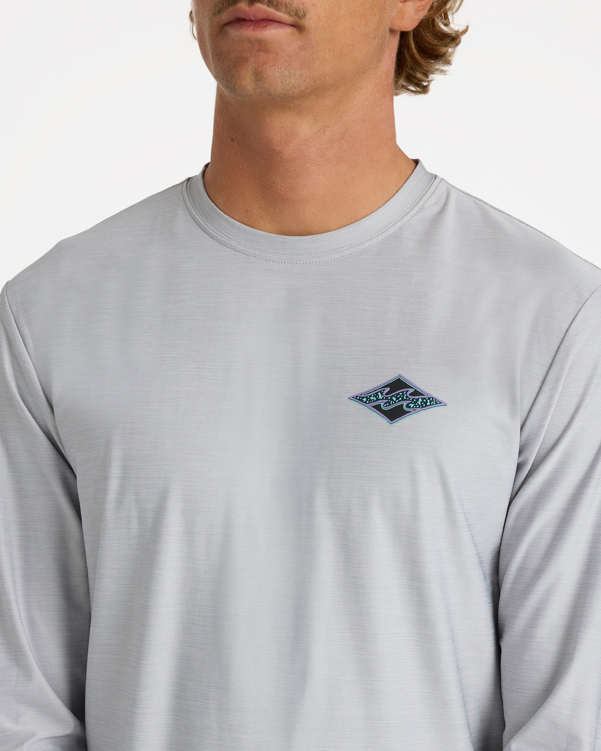 Mens Diamond Shoreline Rash Vest - Image 4