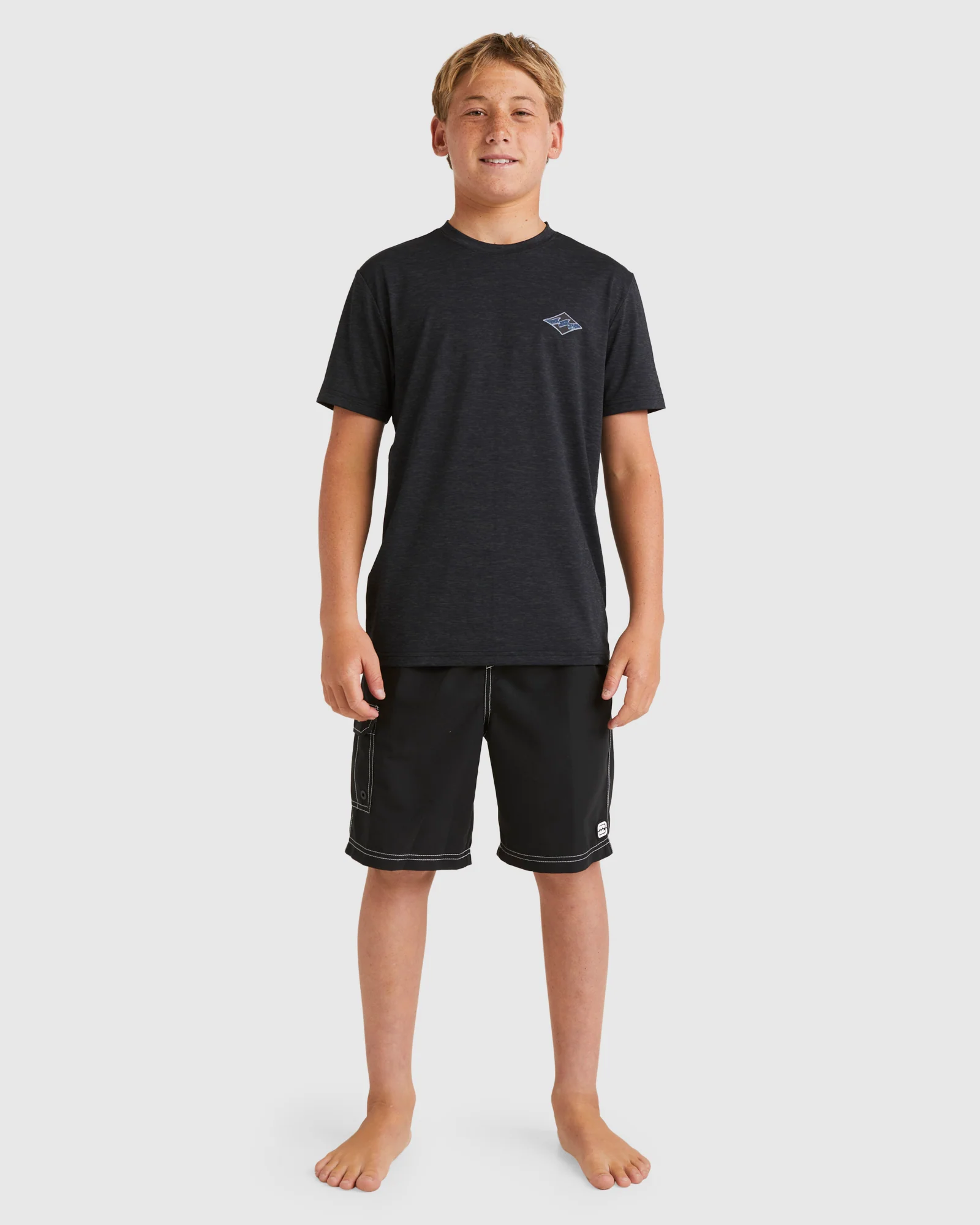 Boys 8-16 Diamond Shoreline Rash Vest - Image 5
