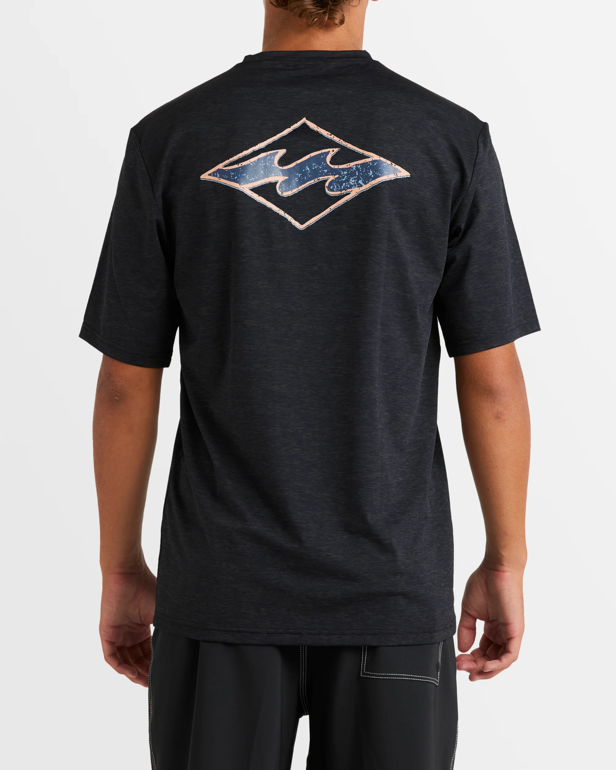 Mens Diamond Shoreline Loose Fit Rash Vest - Image 2