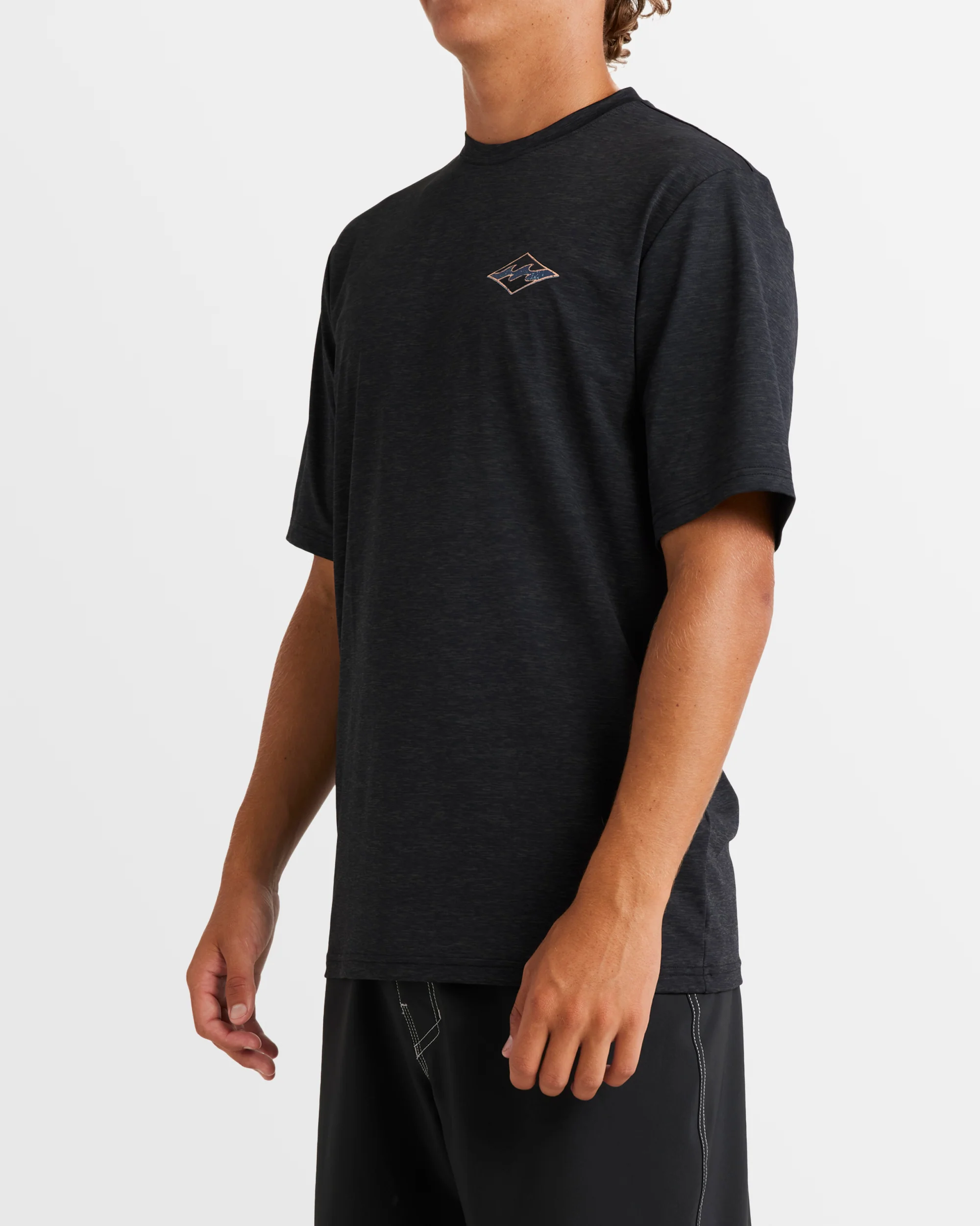 Mens Diamond Shoreline Loose Fit Rash Vest - Image 3