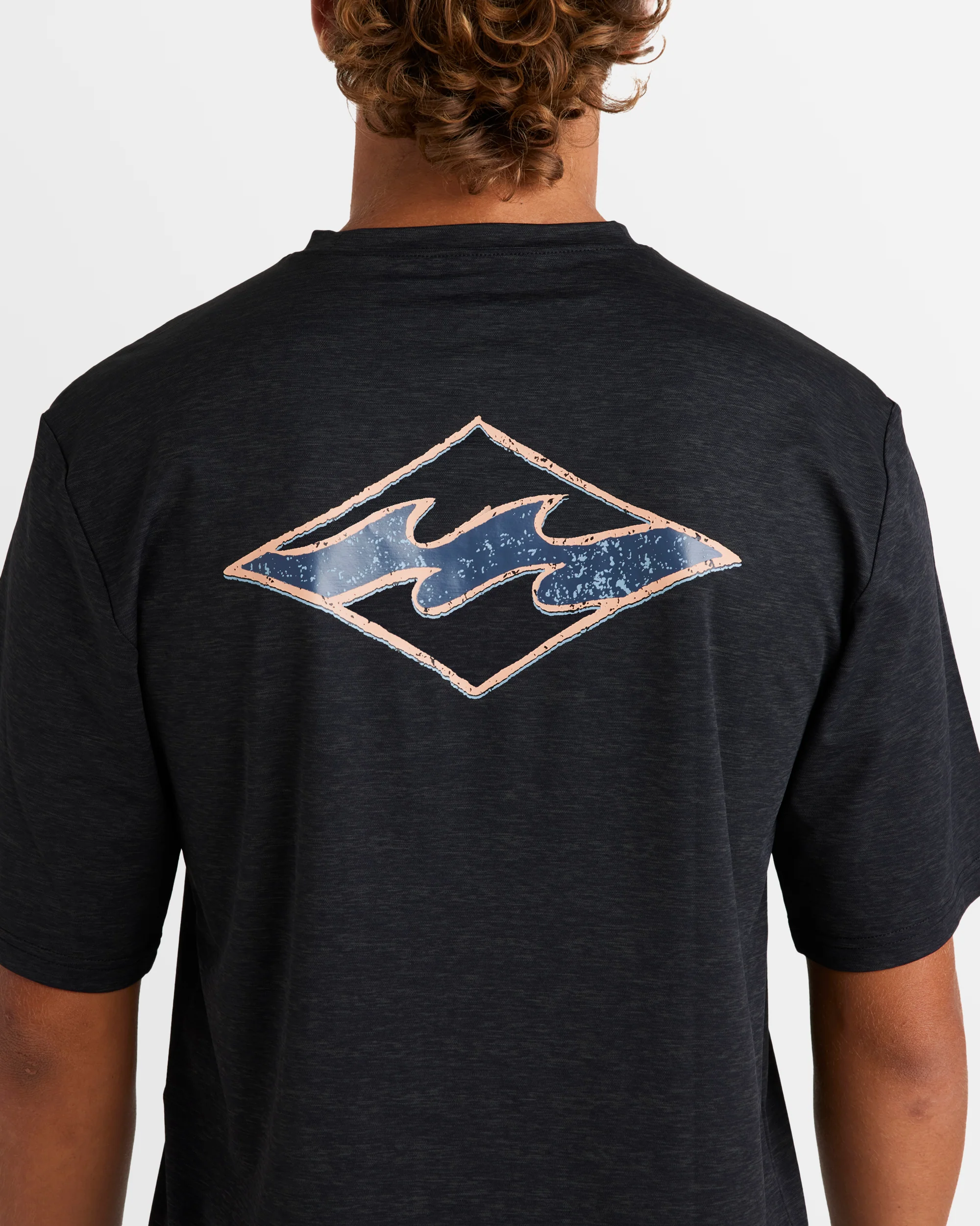 Mens Diamond Shoreline Loose Fit Rash Vest - Image 4
