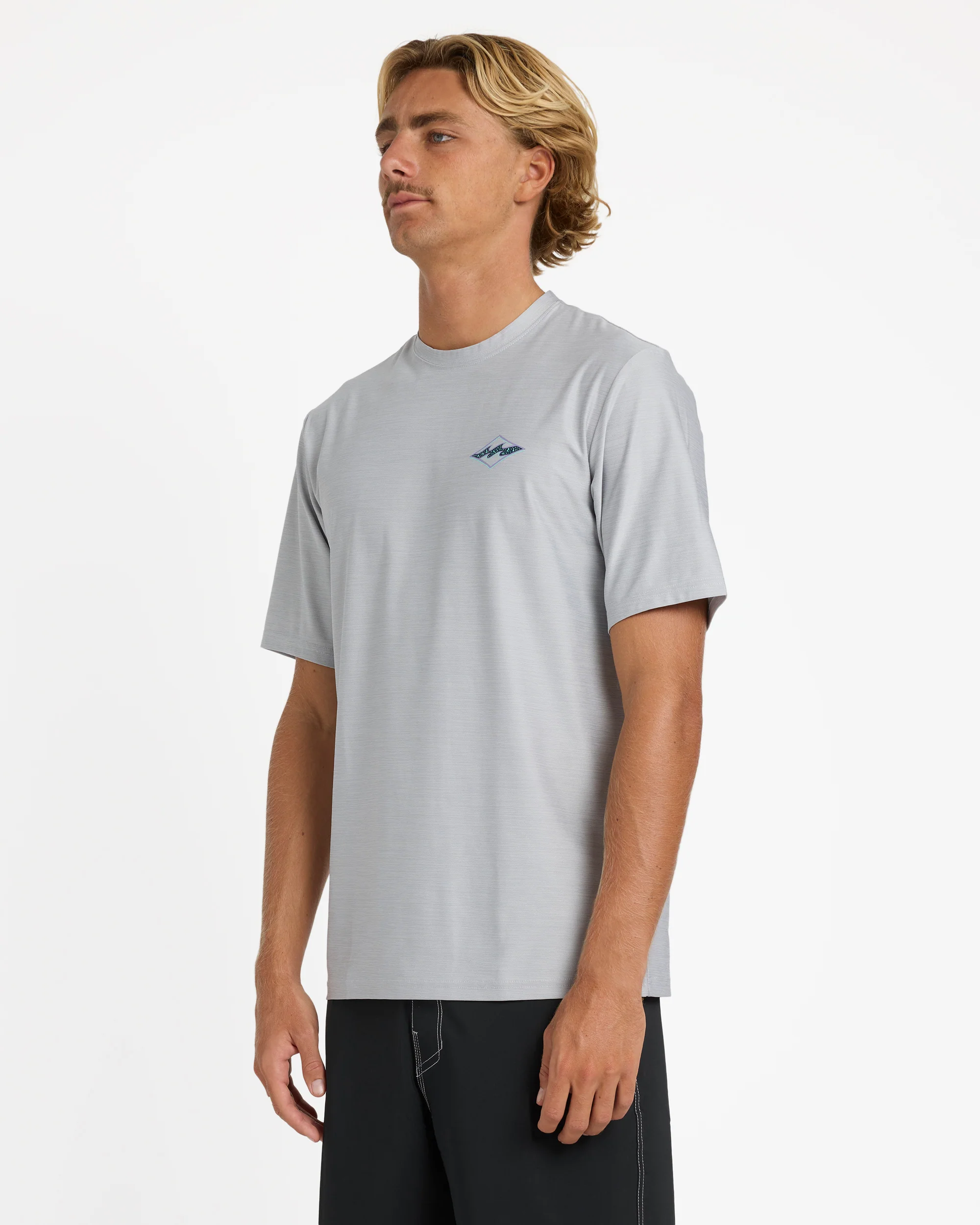 Mens Diamond Shoreline Loose Fit Rash Vest - Image 2