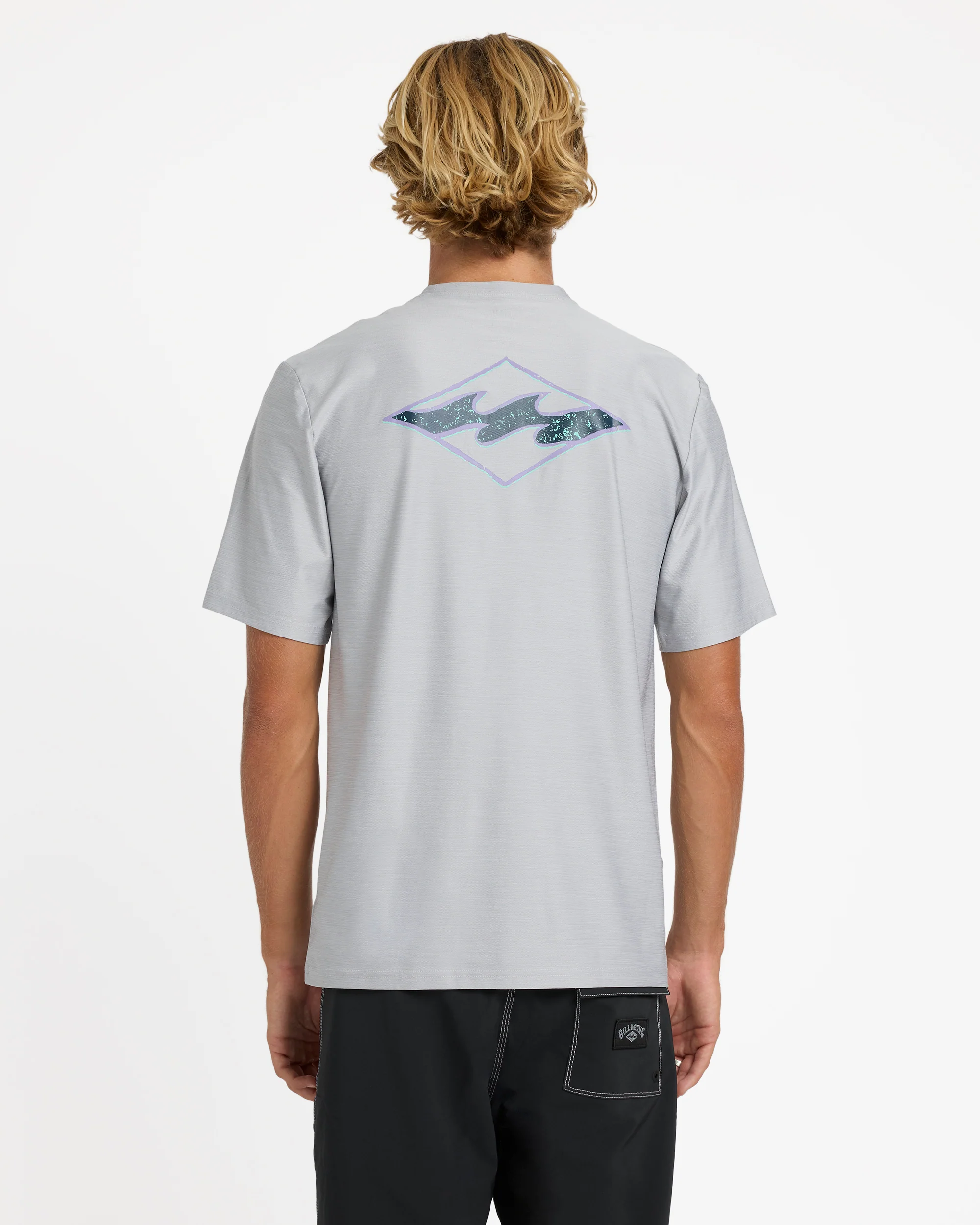 Mens Diamond Shoreline Loose Fit Rash Vest - Image 3