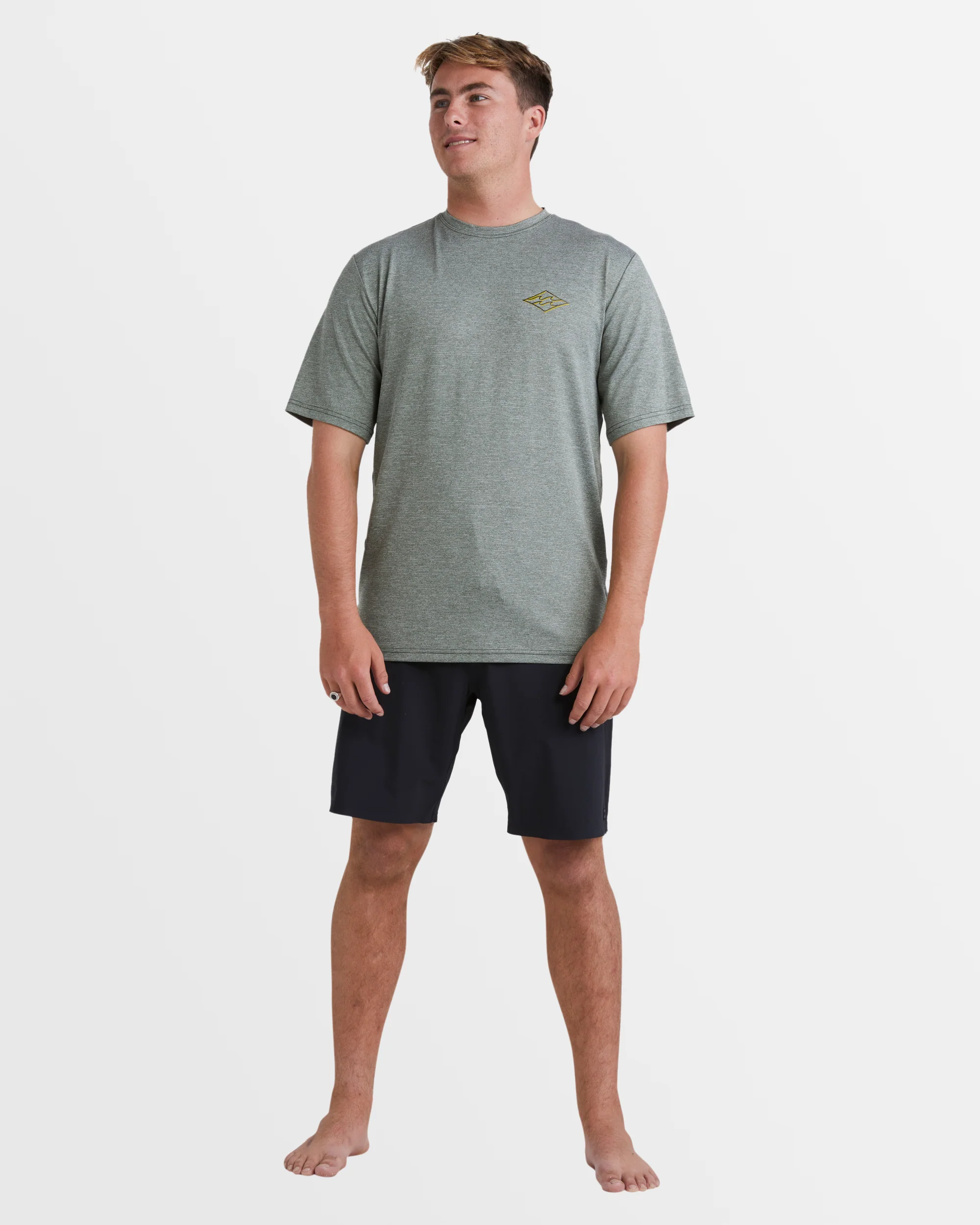 Mens Diamond Shoreline Rash Vest - Image 5