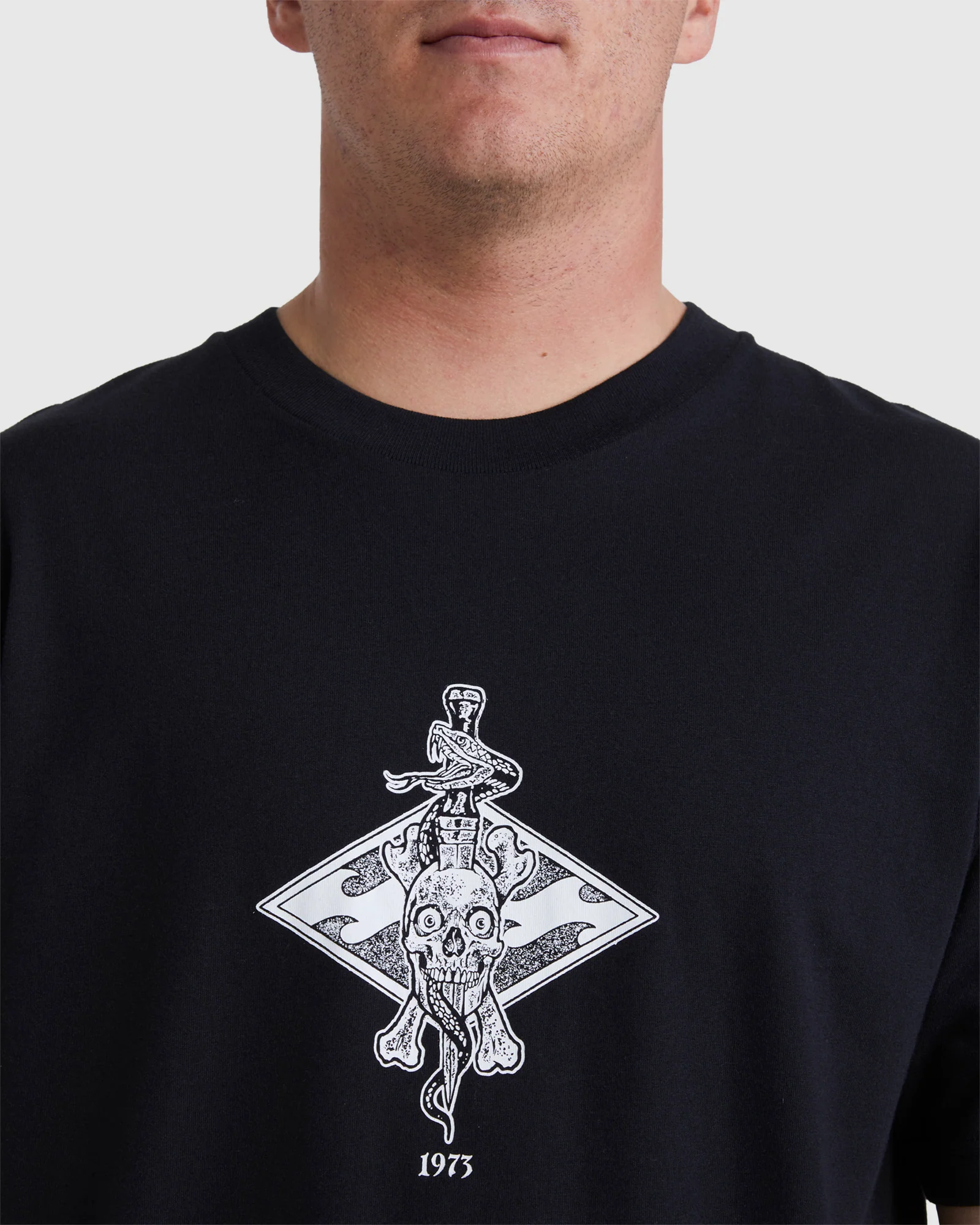 Mens Diamond Skull T-Shirt - Image 4