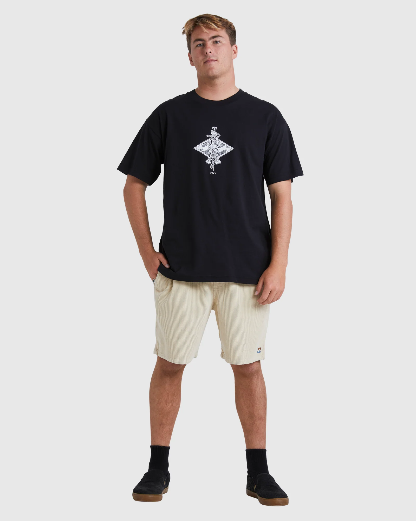Mens Diamond Skull T-Shirt - Image 5