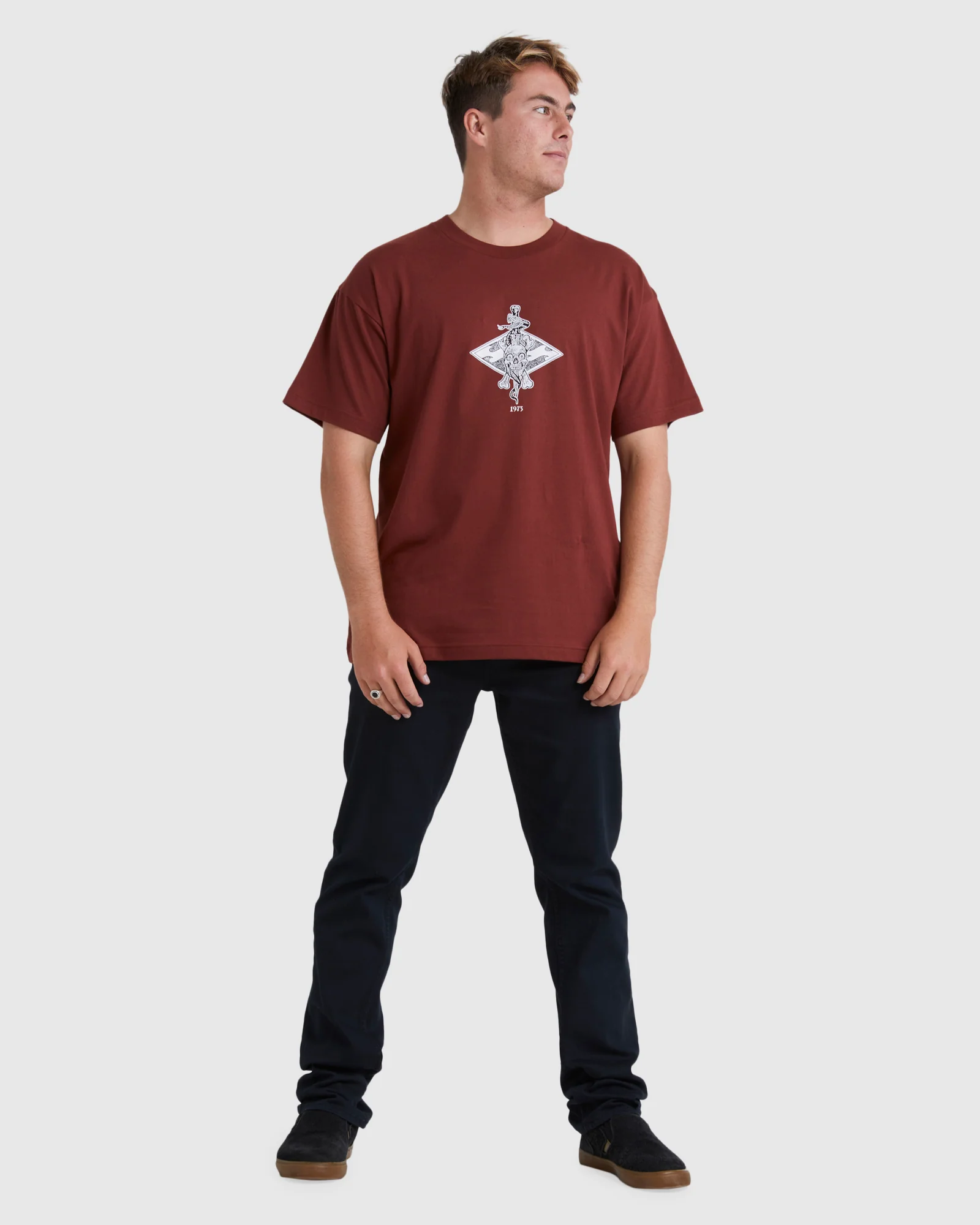 Mens Diamond Skull T-Shirt - Image 5