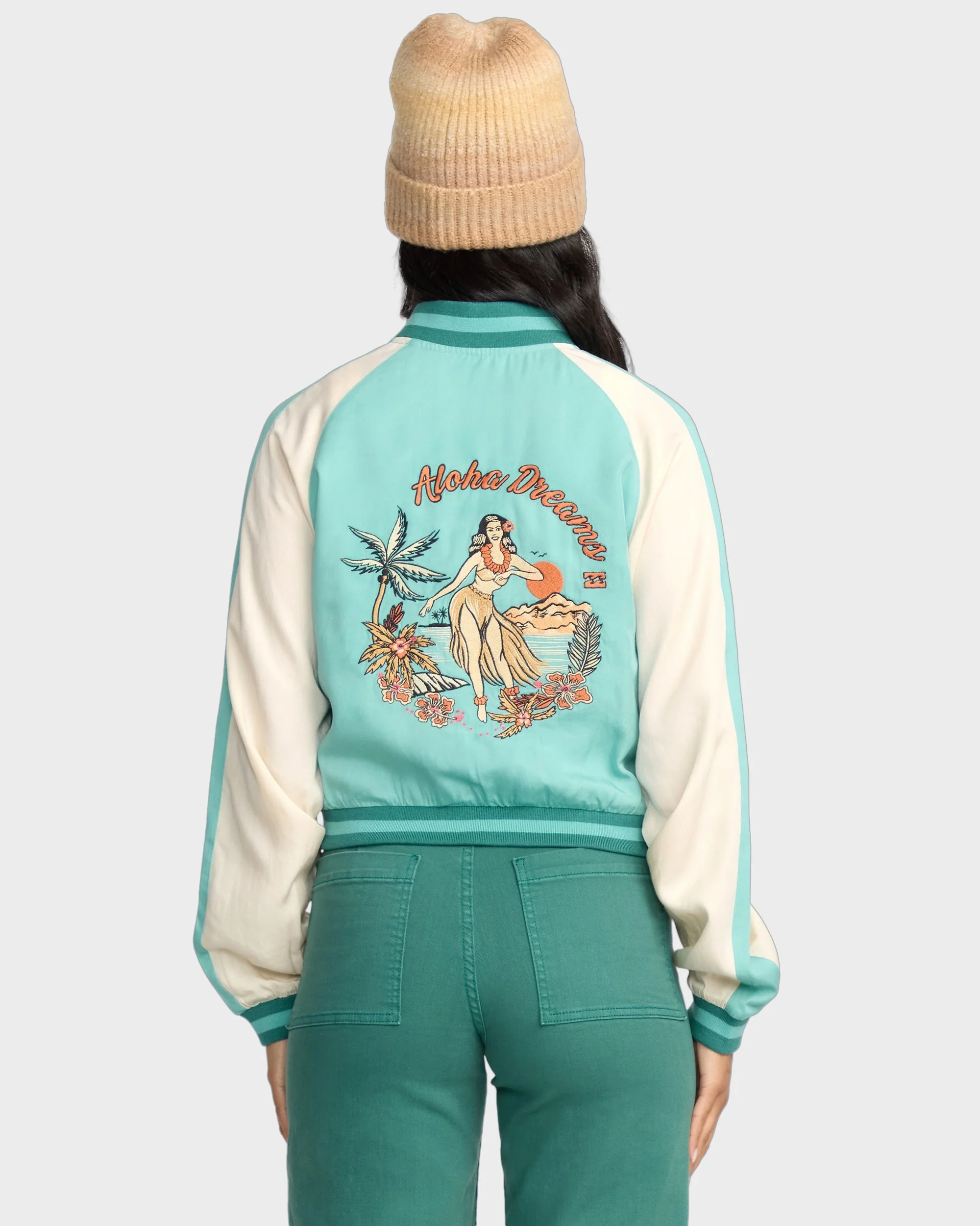Womens Dream Vacation Bomber Jacket - Image 3
