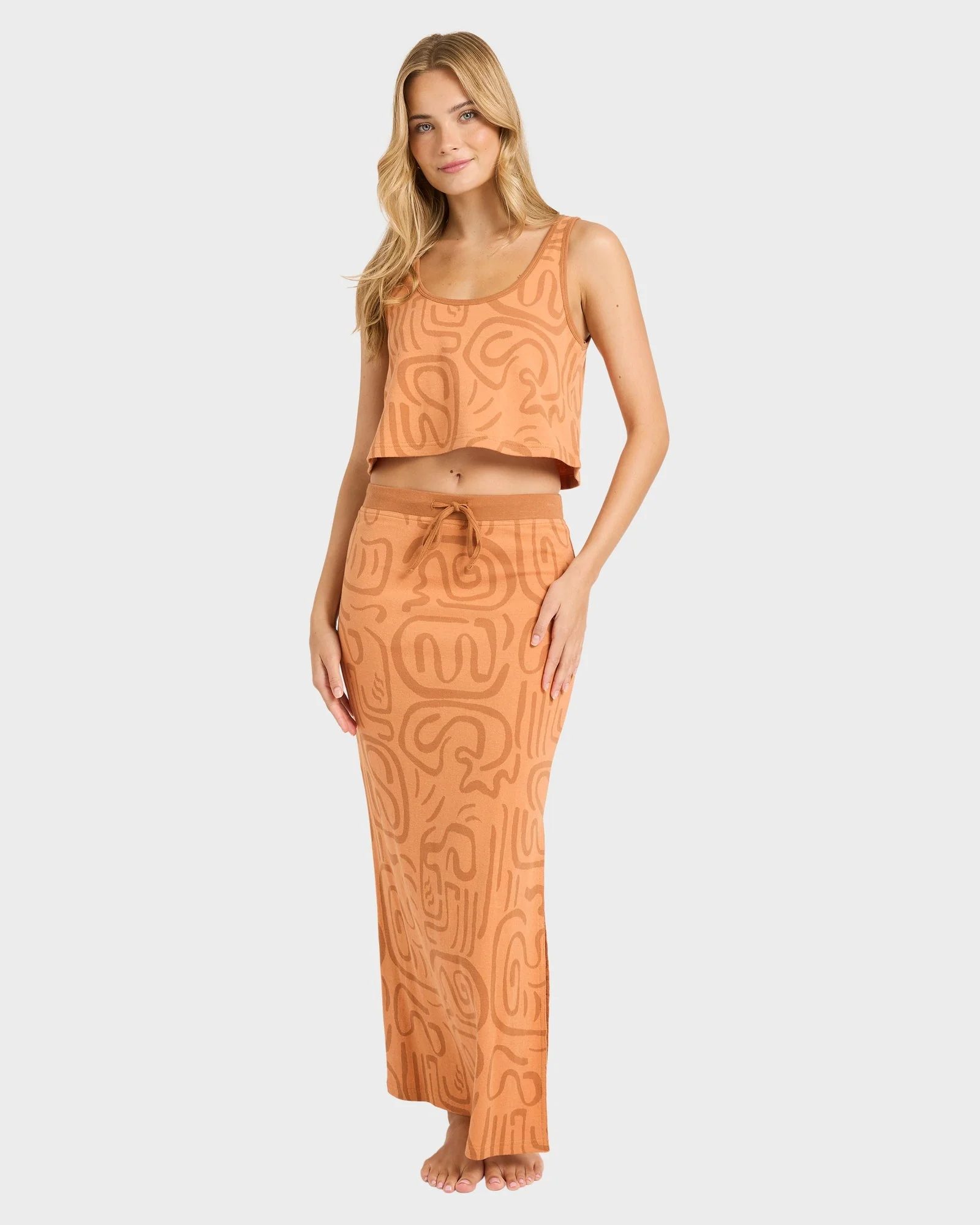 Womens Embers Knit Midi Skirt - Image 2