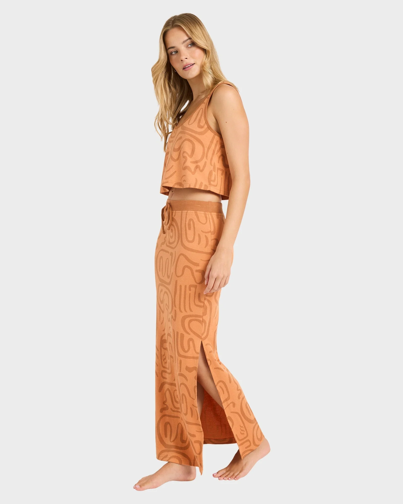 Womens Embers Knit Midi Skirt - Image 3