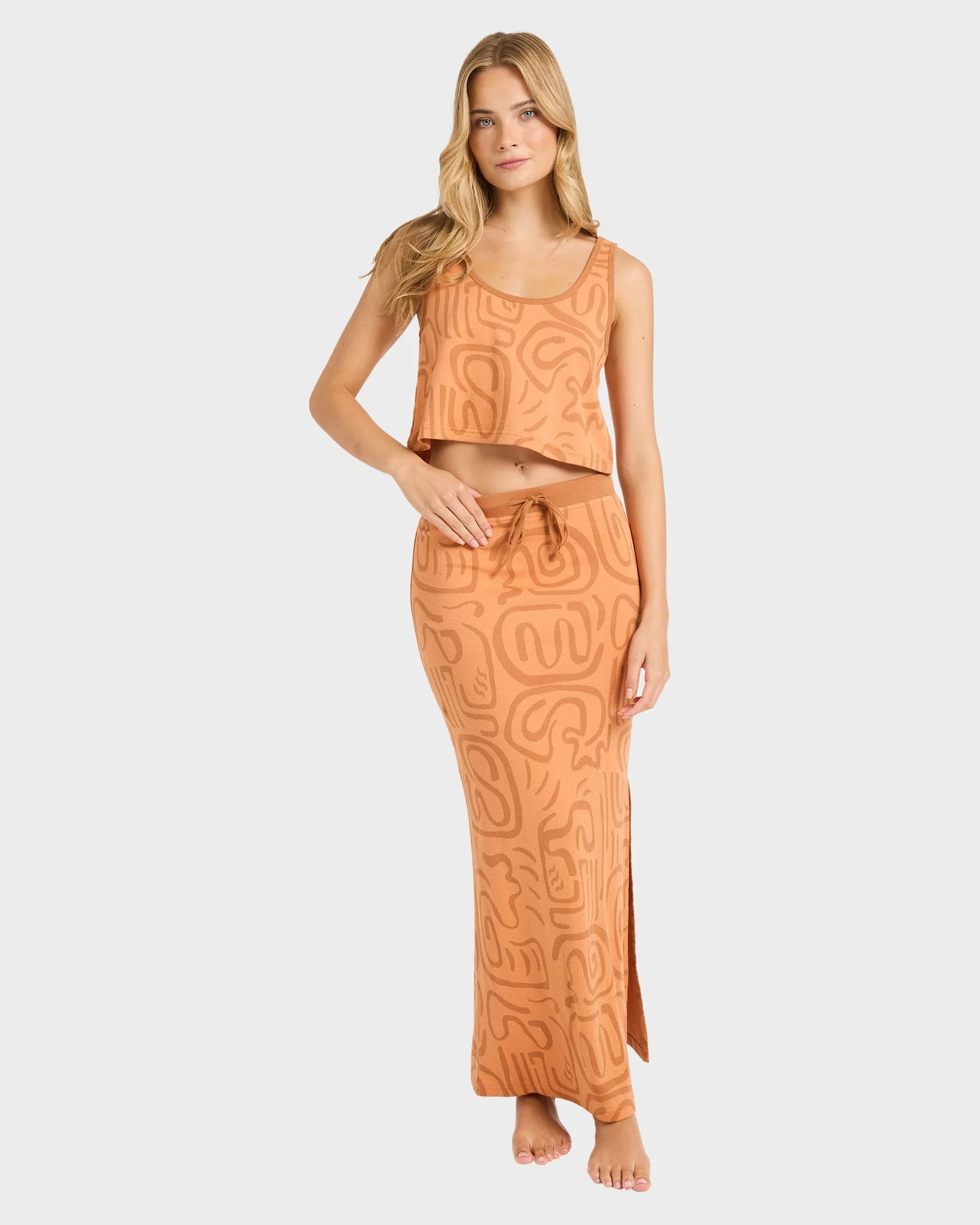 Womens Embers Knit Midi Skirt - Image 6