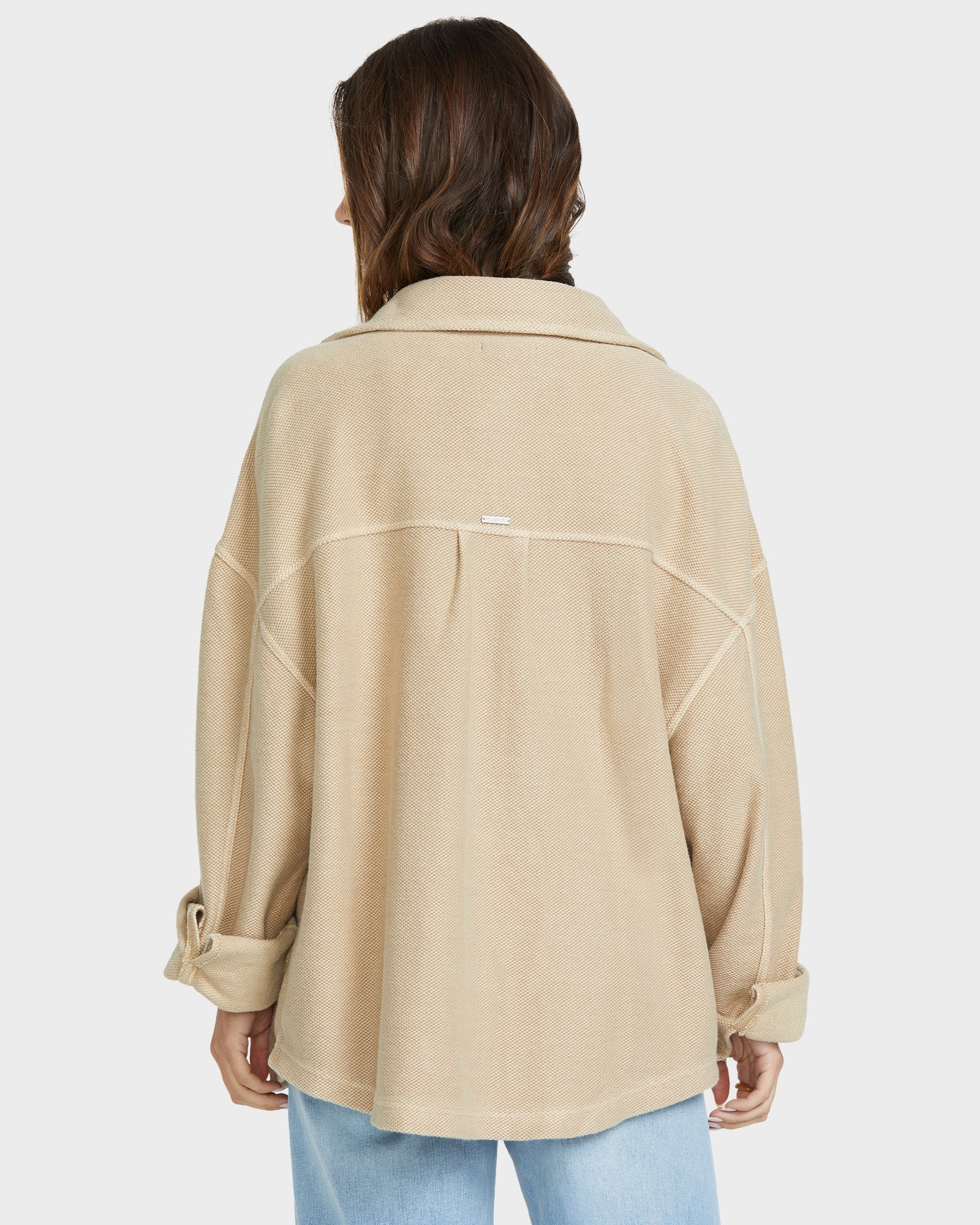 Womens Everytime Shacket Fleece Top - Image 4