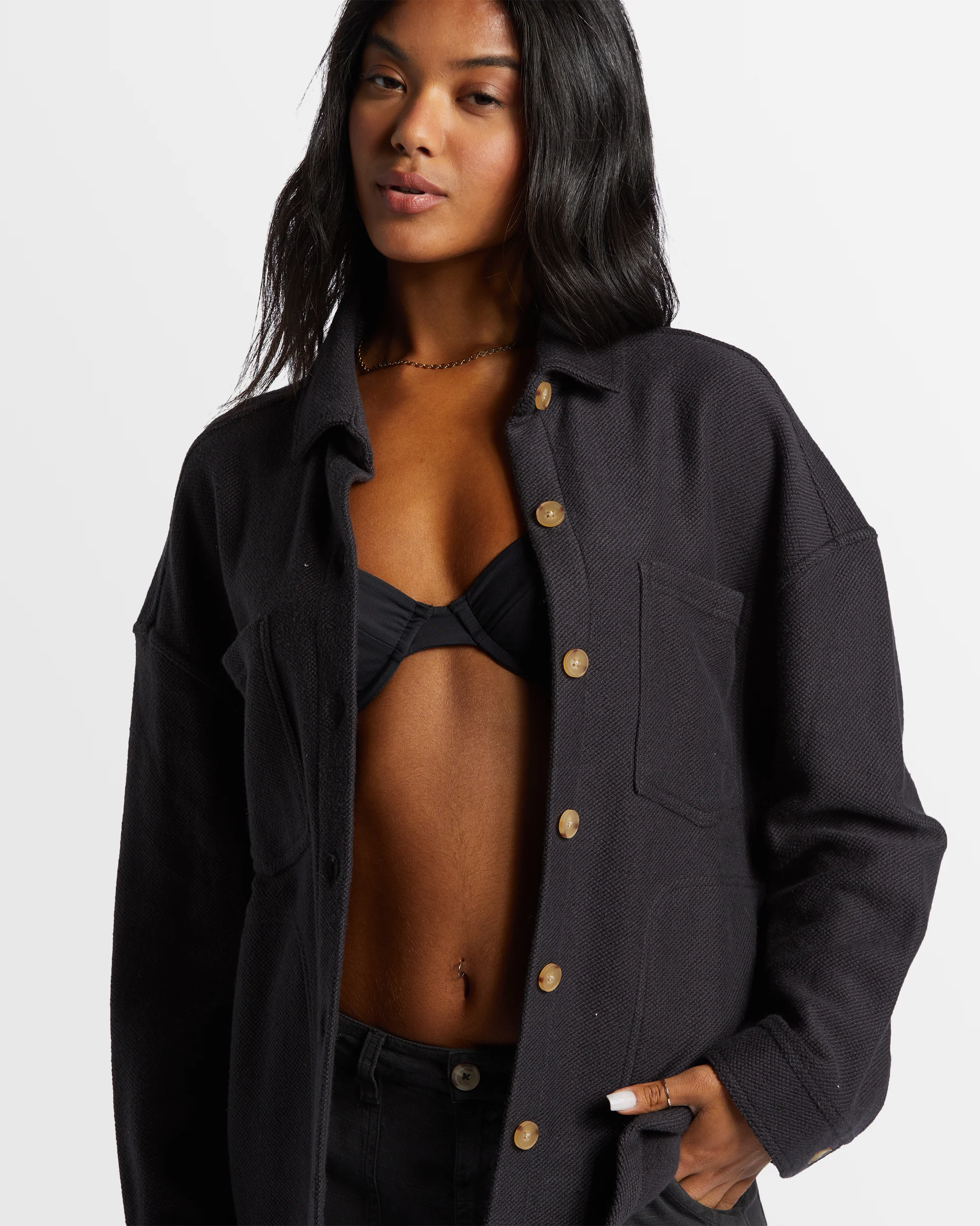 Womens Everytime Shacket - Image 4