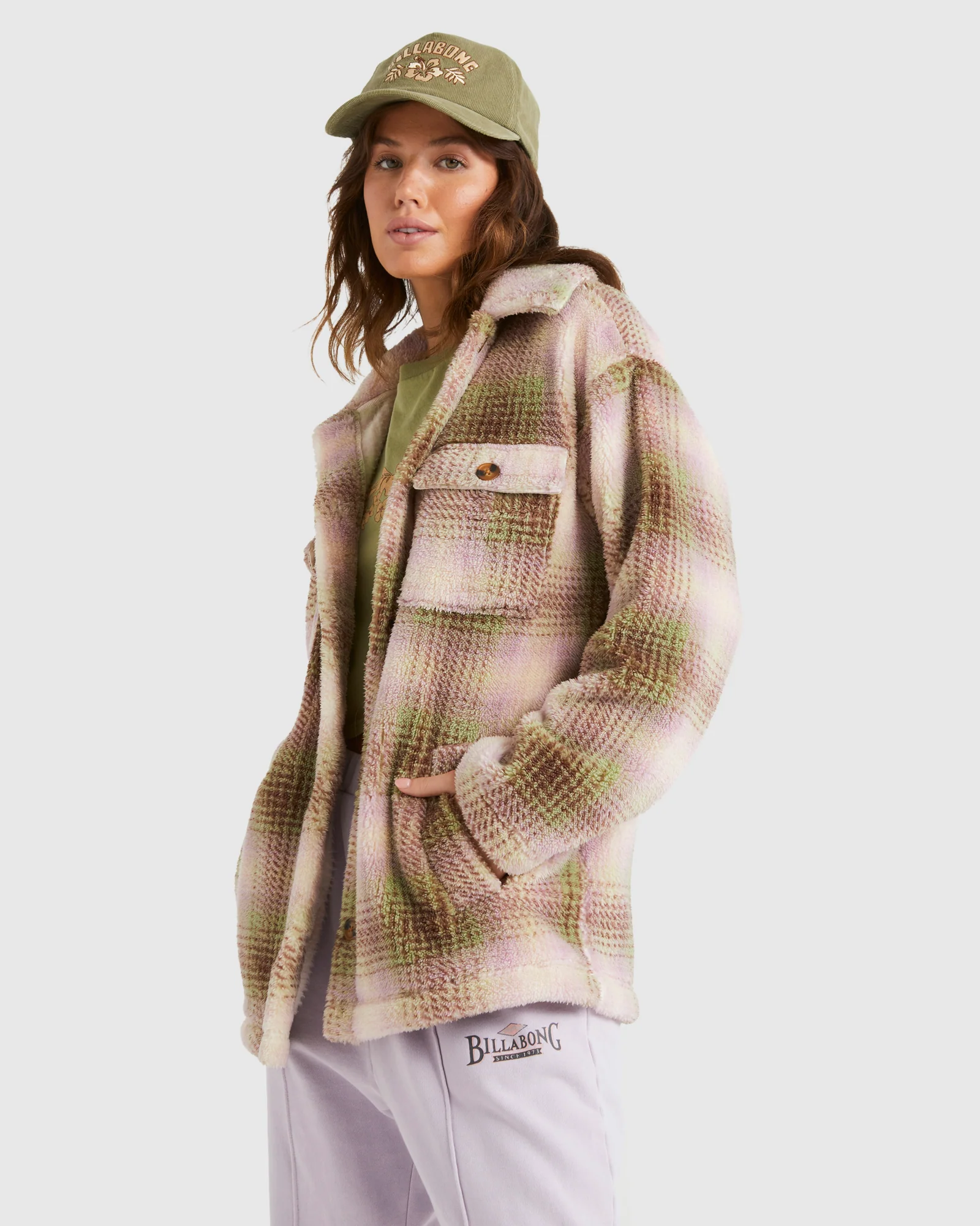 Womens Fairbanks Fleece Shacket - Image 2