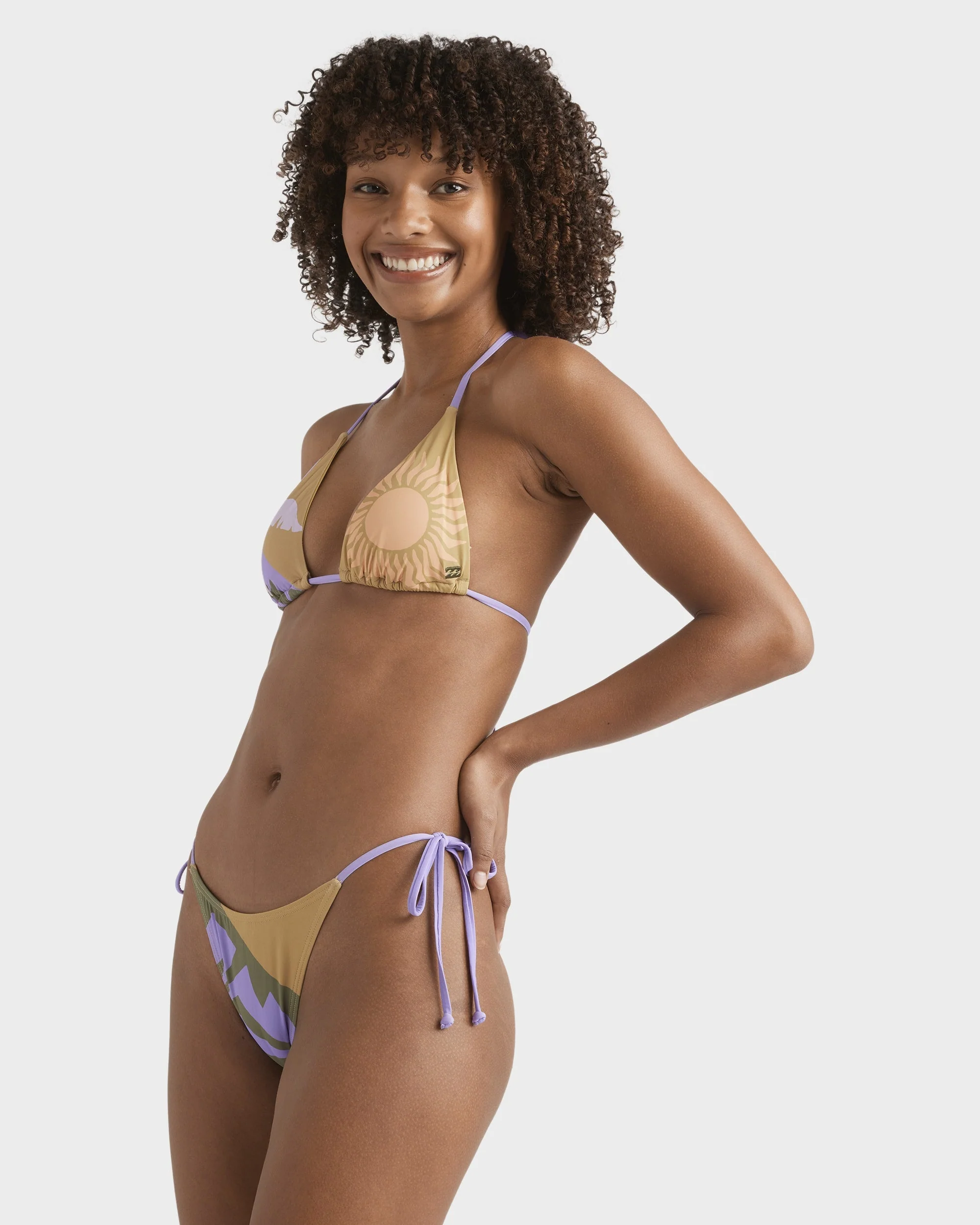 Womens Feel The Heat Tie Side Hike Bikini Bottom - Image 4