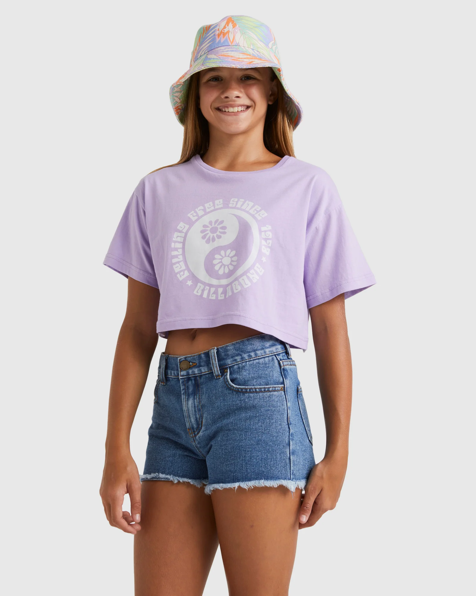 Girls 6-12 Feeling Free True Boy Crop T-Shirt - Image 2