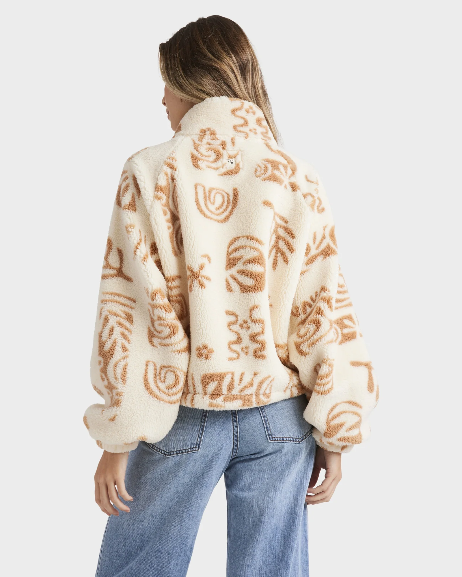 Womens Feeling Playful Half Zip Fleece Pullover - Image 3