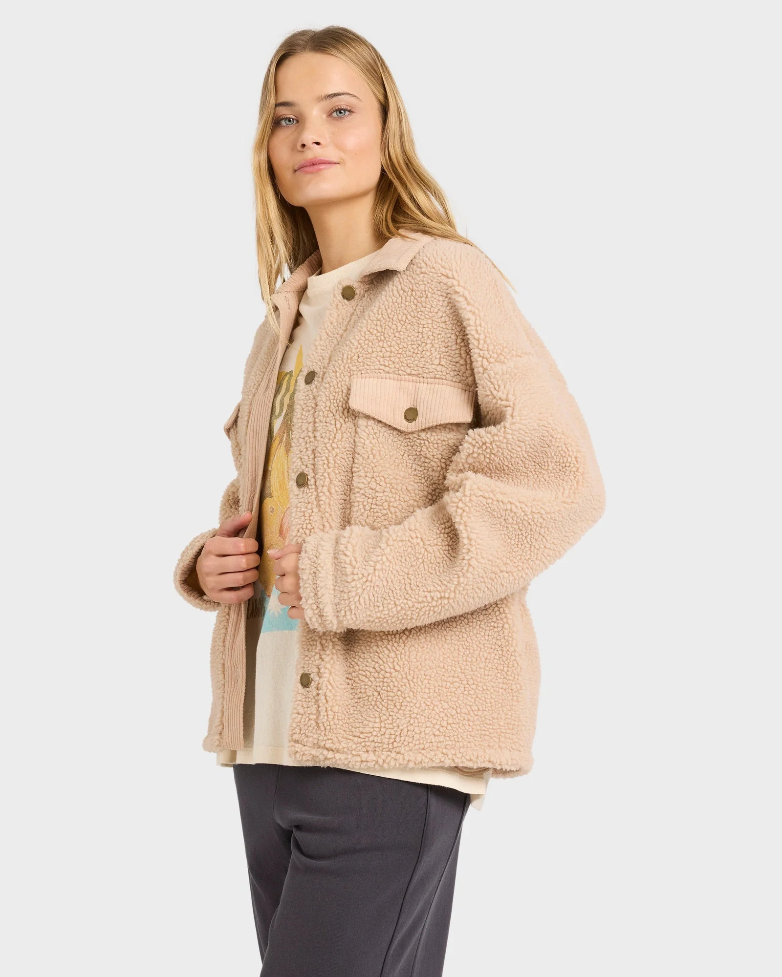 Womens Feeling Toasty Fleece Jacket - Image 3