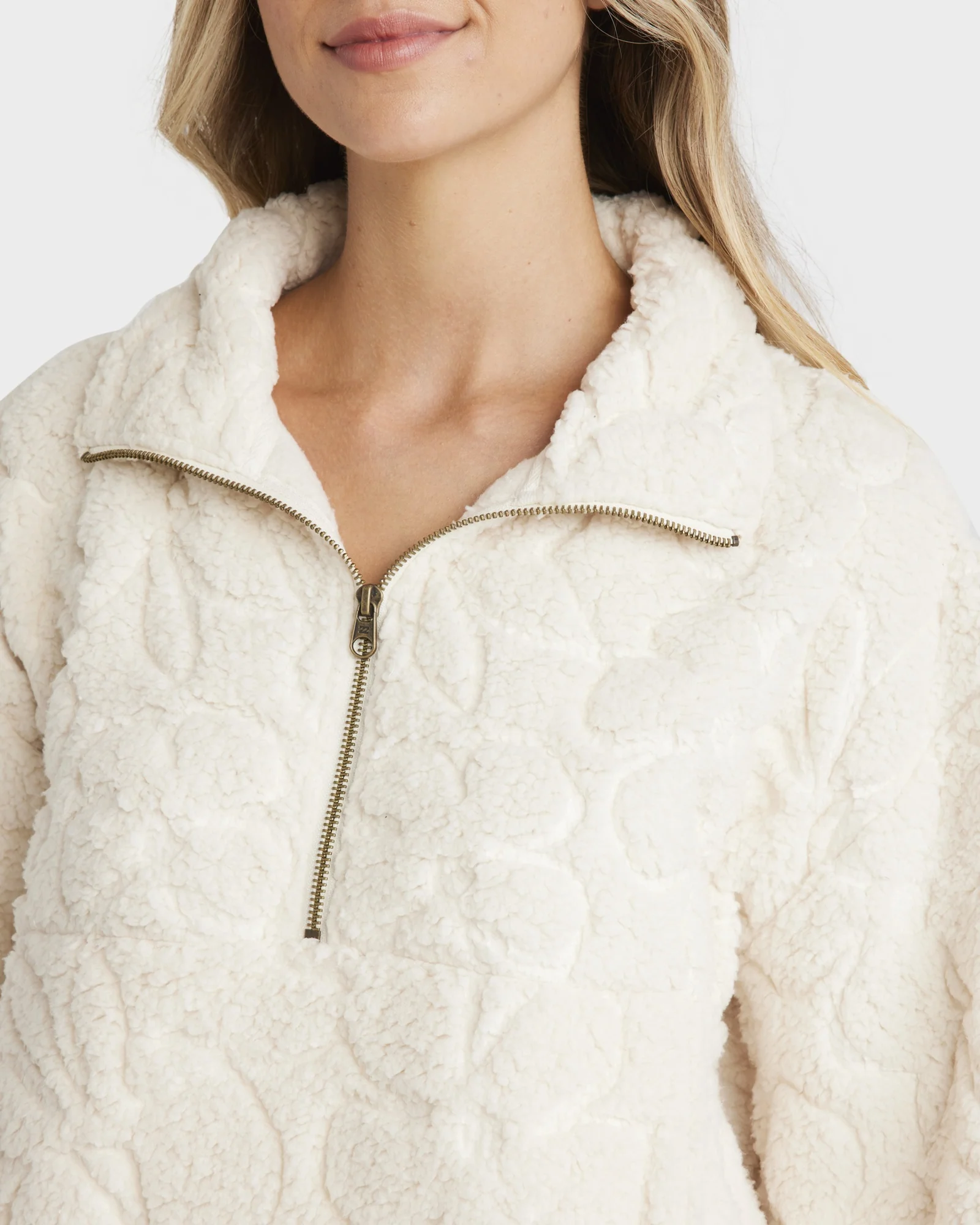 Womens Fireside Cozy Half Zip Fleece Pullover - Image 4