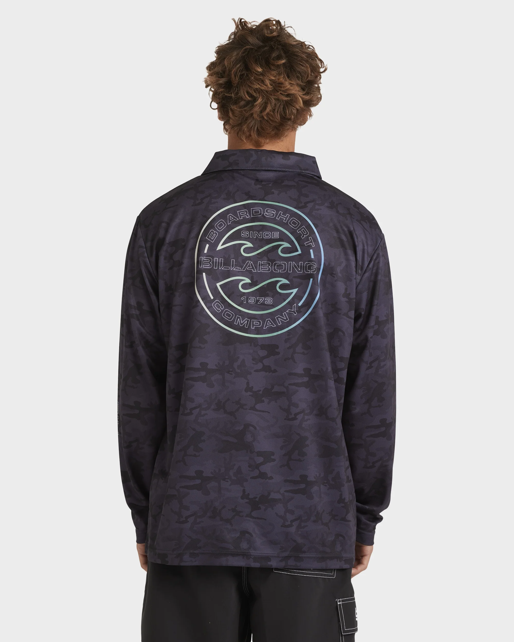 Mens Fisho Long Sleeve Rash Vest - Image 2