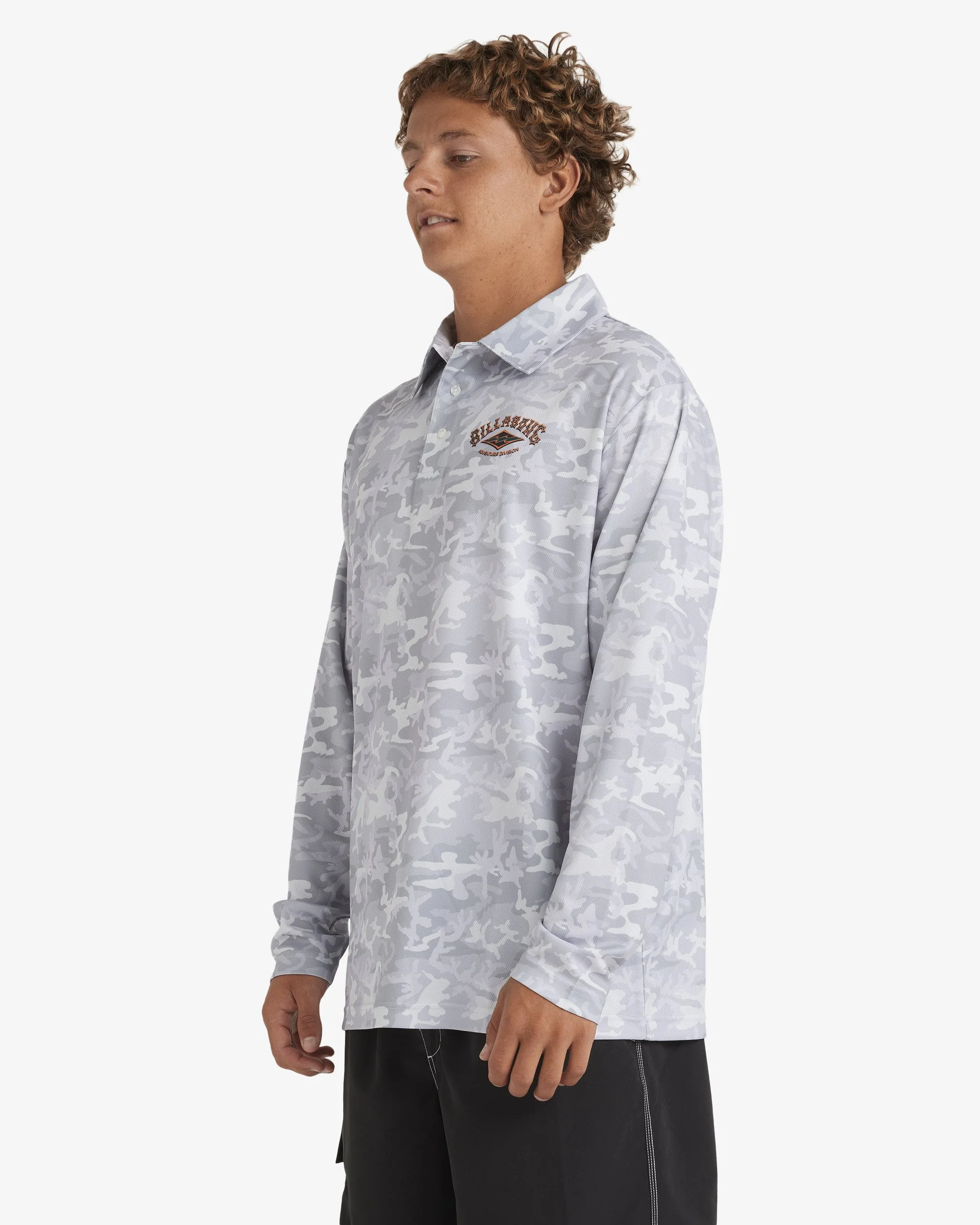 Mens Fisho Long Sleeve Rash Vest - Image 5